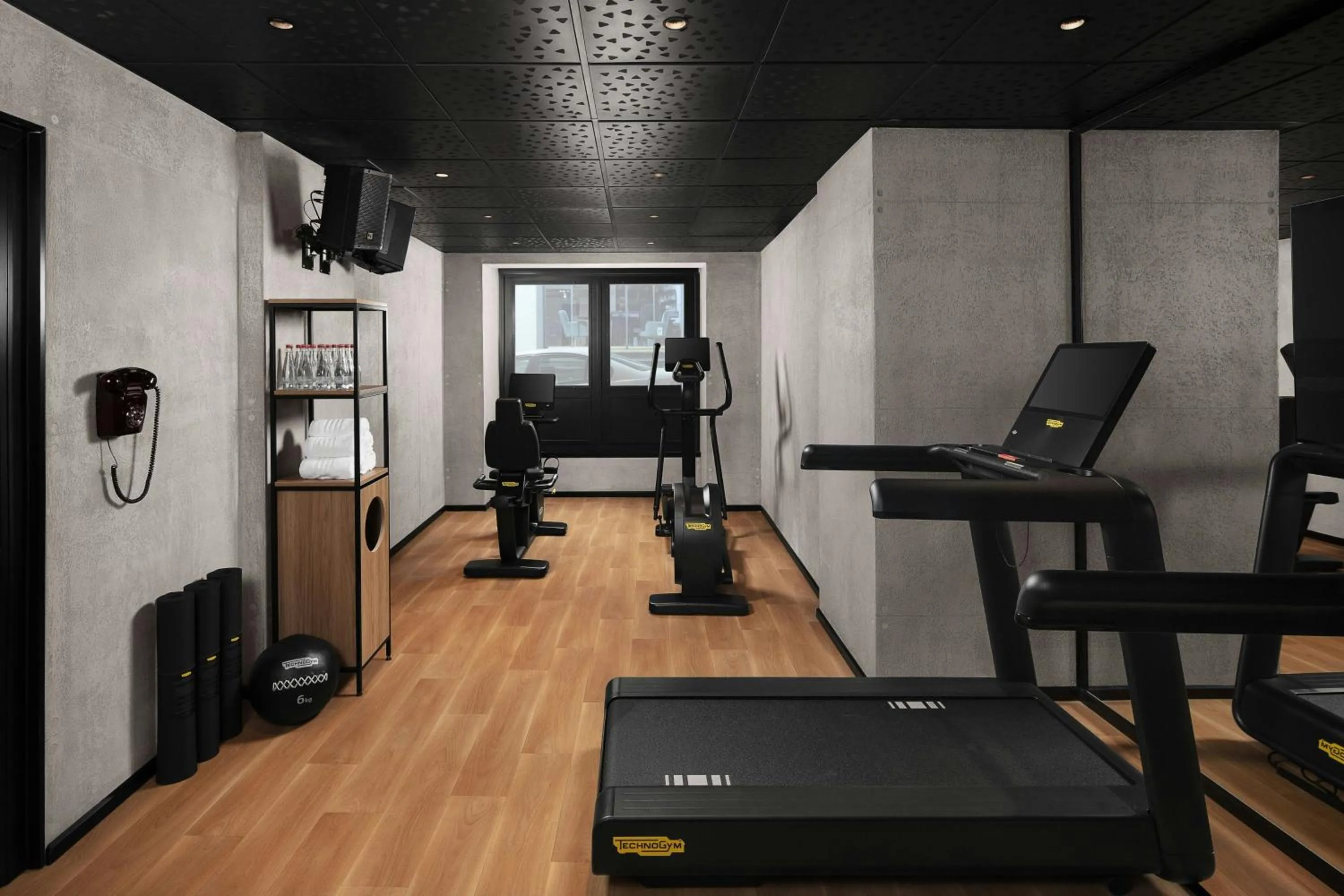 Fitness centre/facilities in Moxy Istanbul Taksim by Marriott Bonvoy