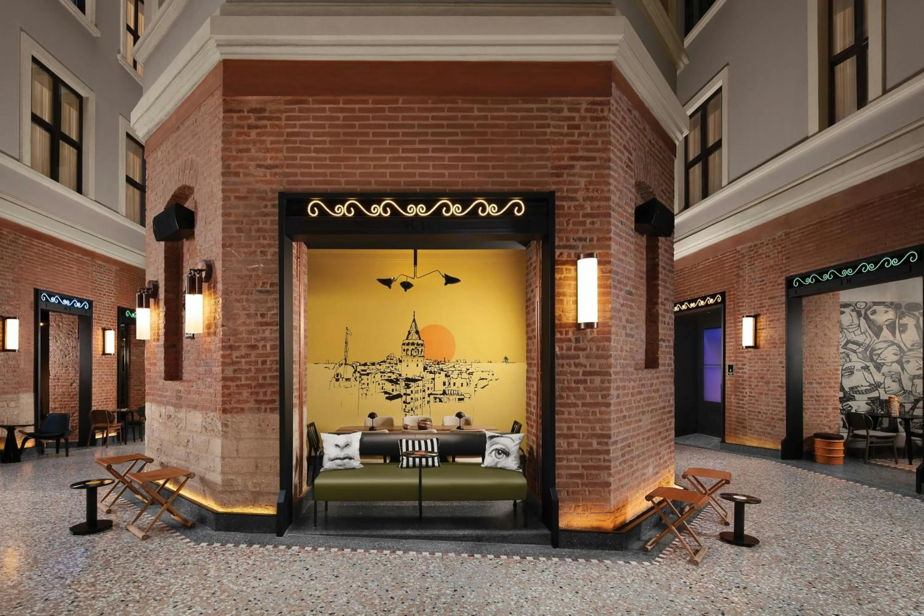 Lobby or reception in Moxy Istanbul Taksim by Marriott Bonvoy