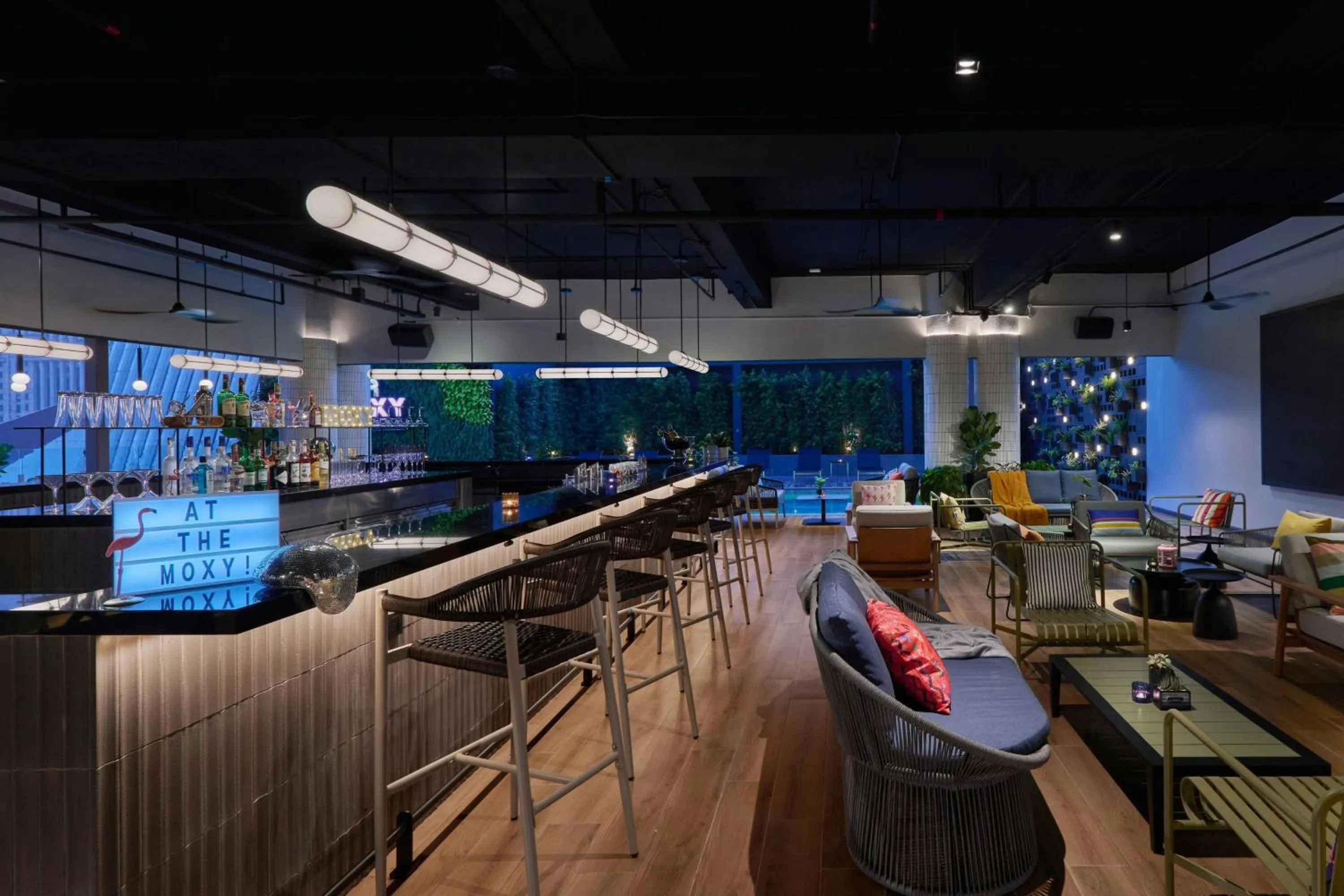 Swimming pool in Moxy Kuala Lumpur Chinatown