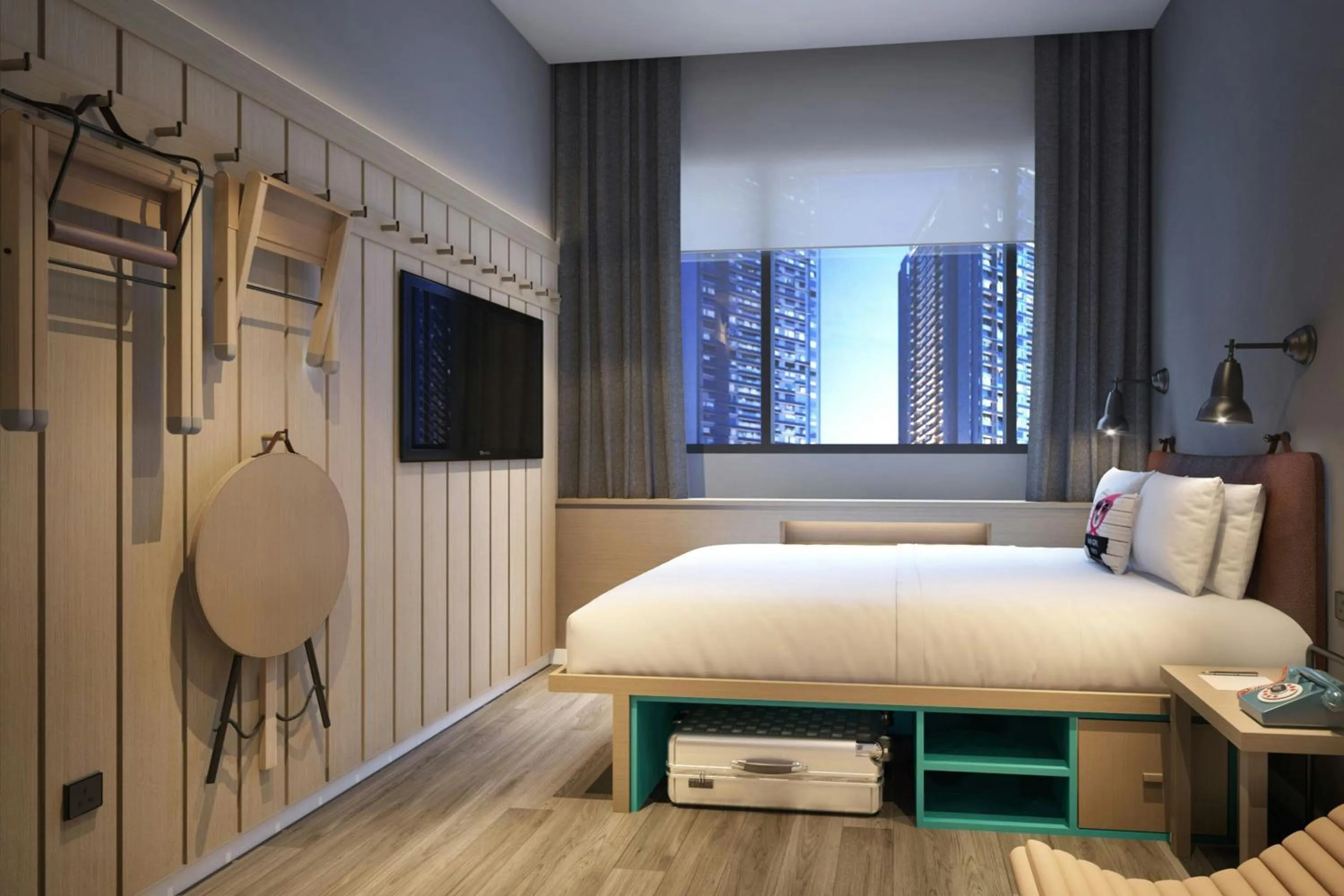 Photo of the whole room, Bed in Moxy Kuala Lumpur Chinatown