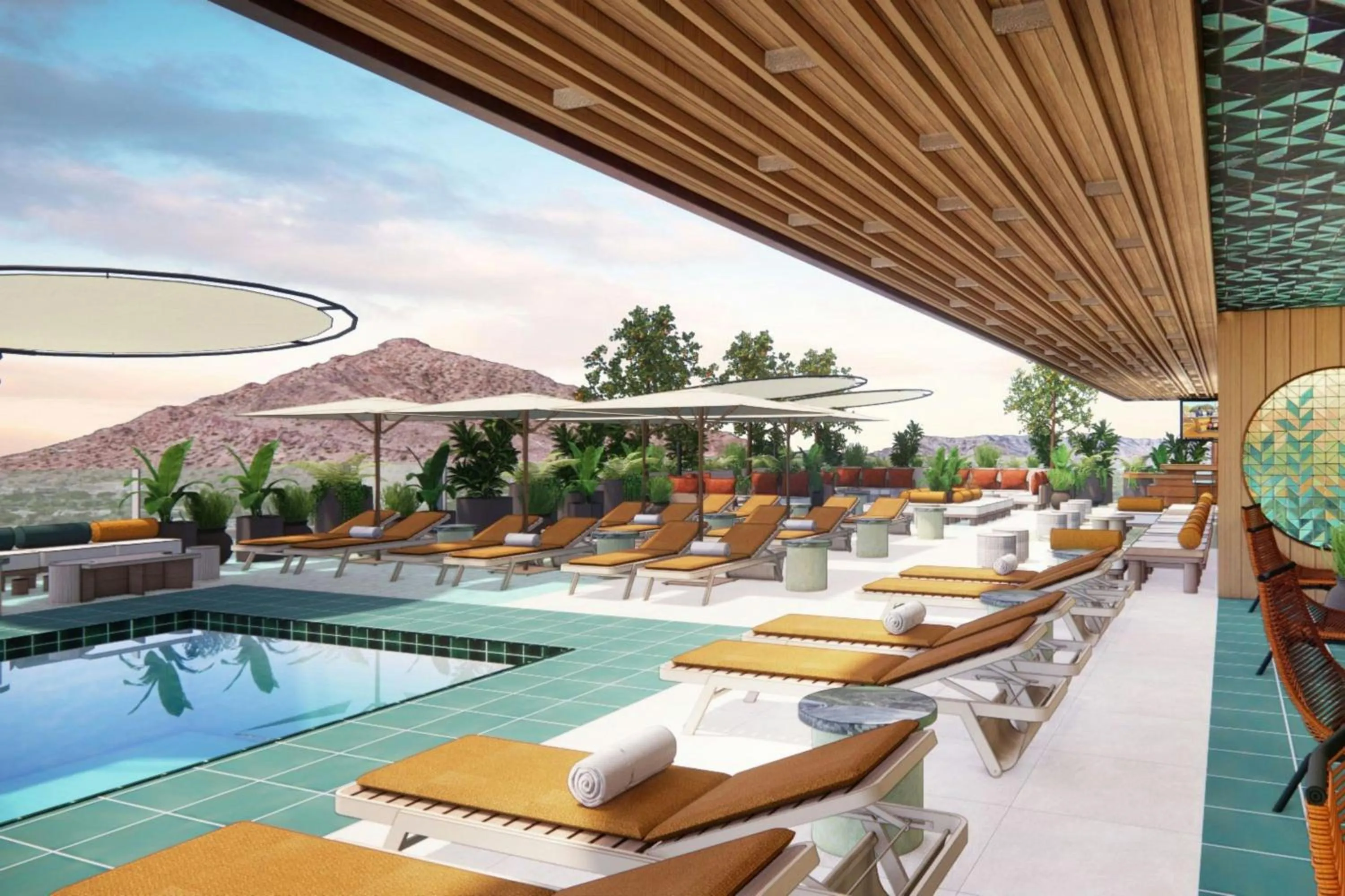 Swimming pool in The REMI, Scottsdale, Autograph Collection