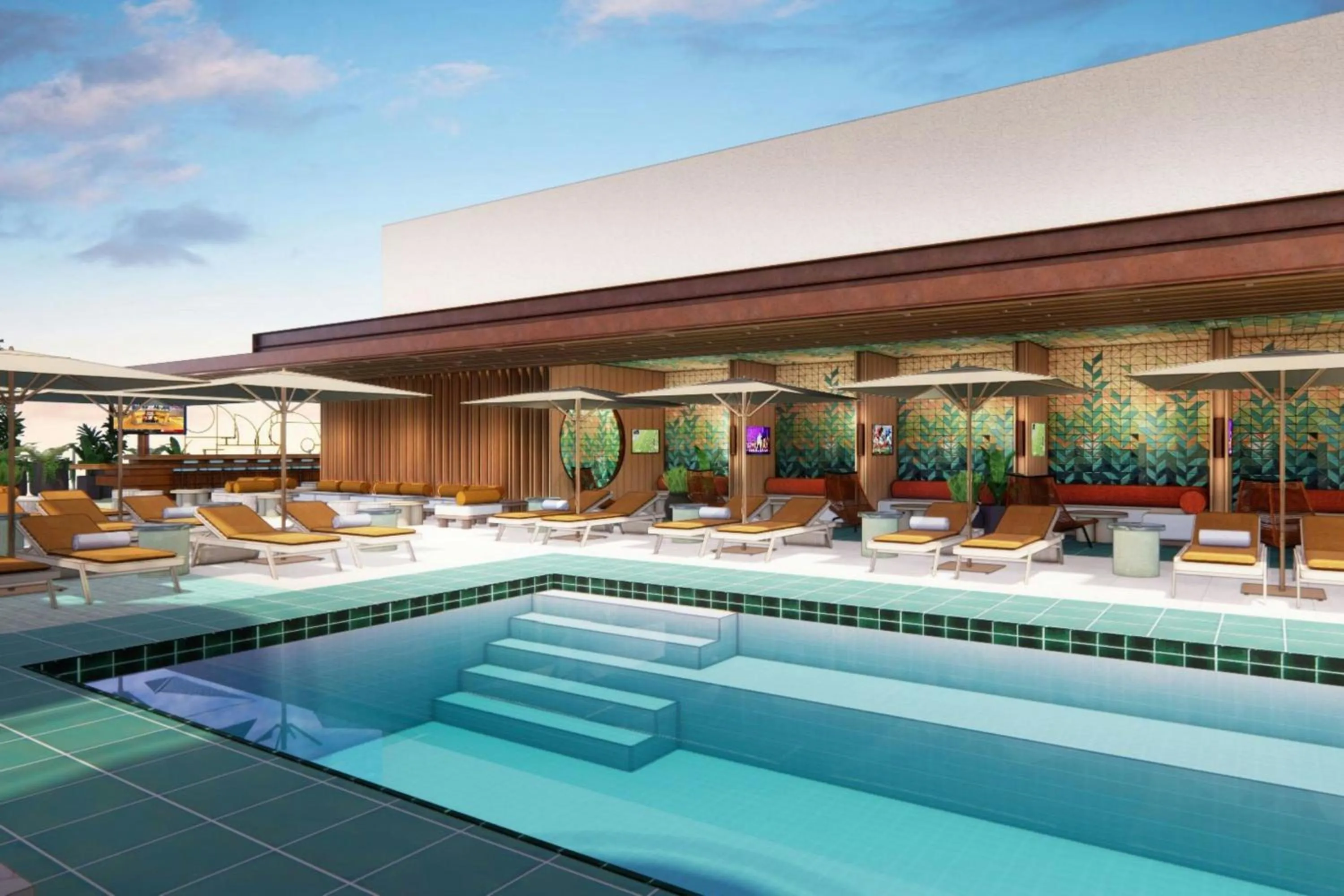 Swimming pool in The REMI, Scottsdale, Autograph Collection