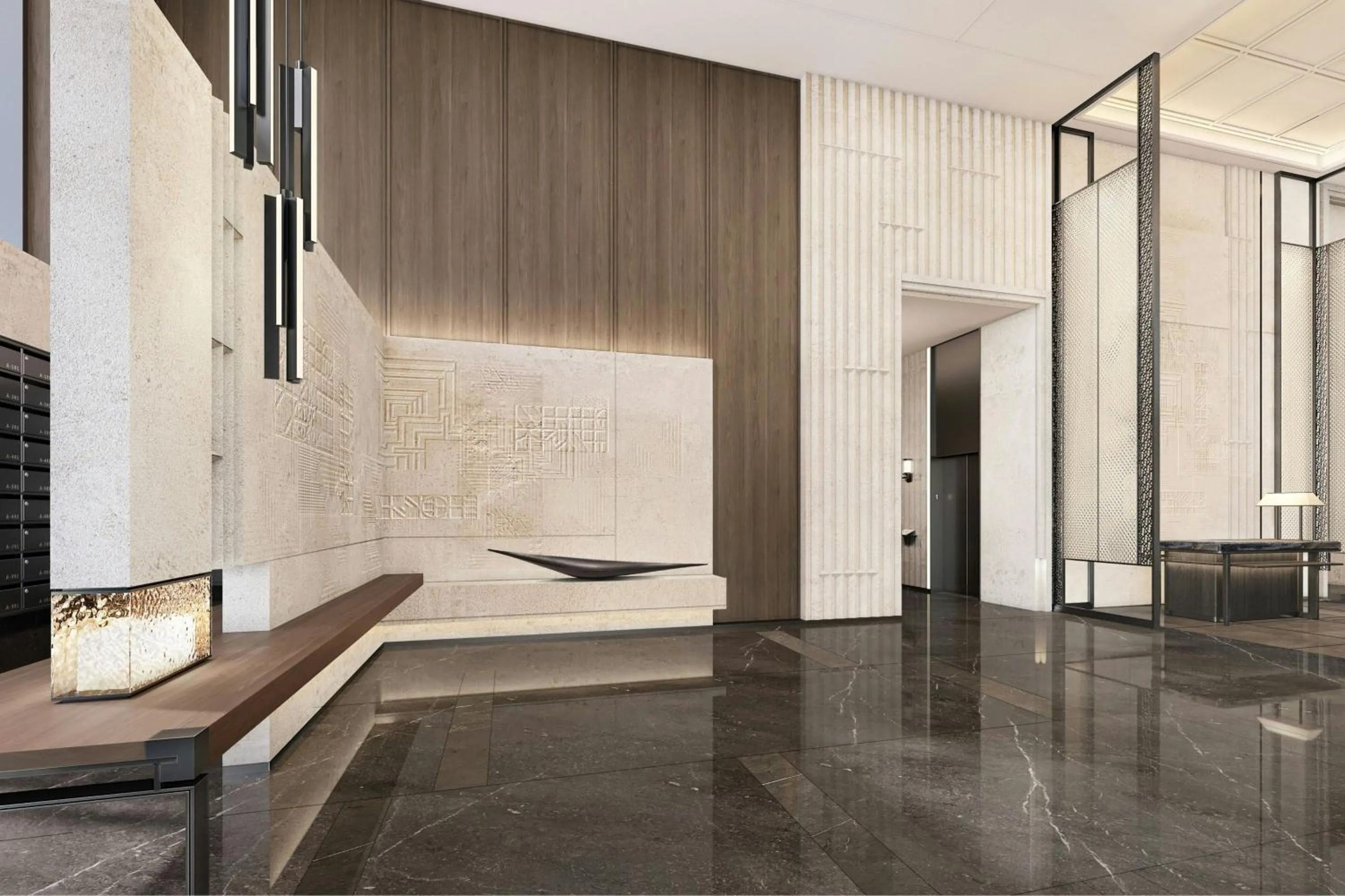 Lobby or reception in Marriott Executive Apartments Suzhou Industrial Park