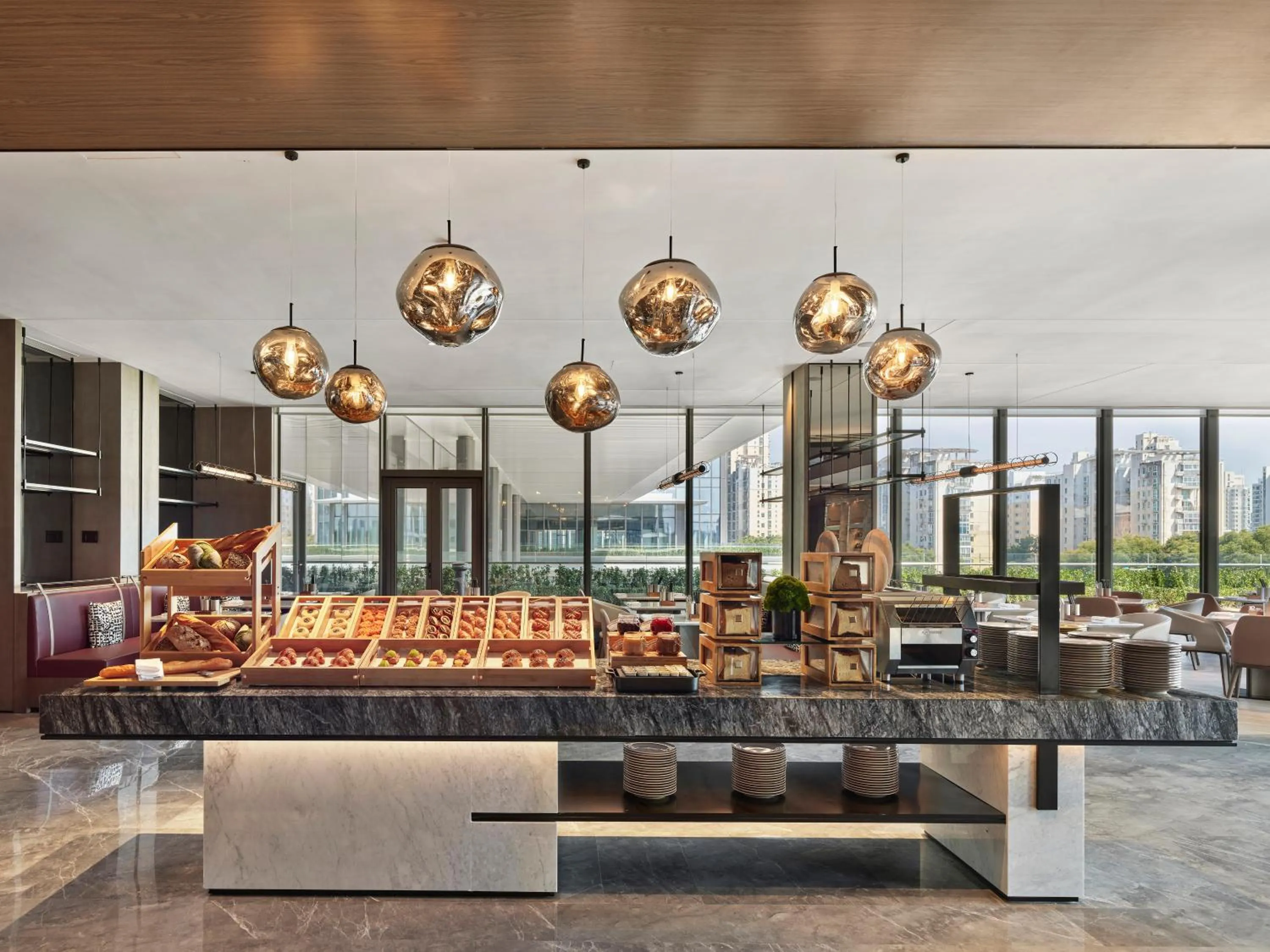 Breakfast in Marriott Executive Apartments Suzhou Industrial Park