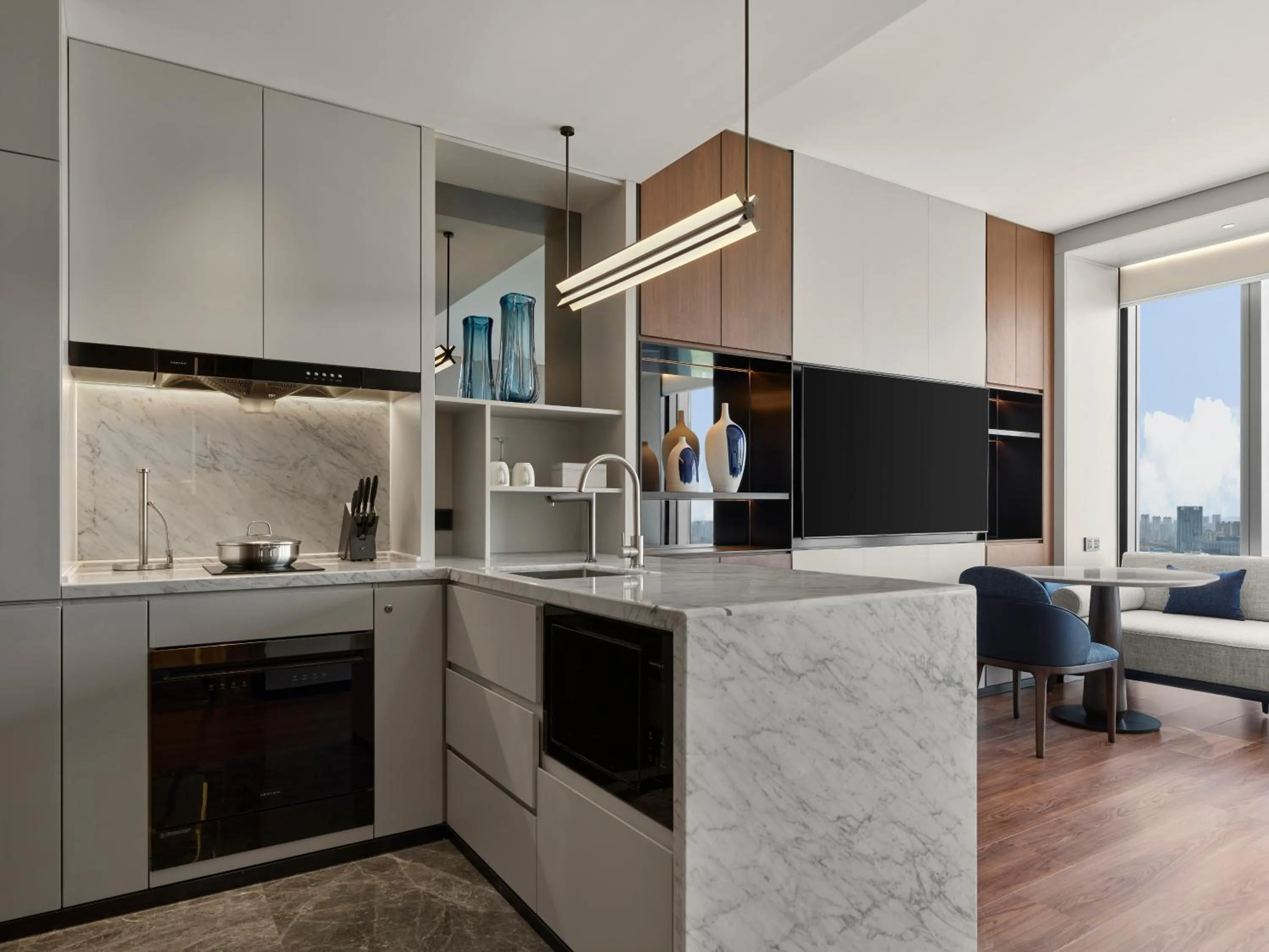 Kitchen or kitchenette in Marriott Executive Apartments Suzhou Industrial Park