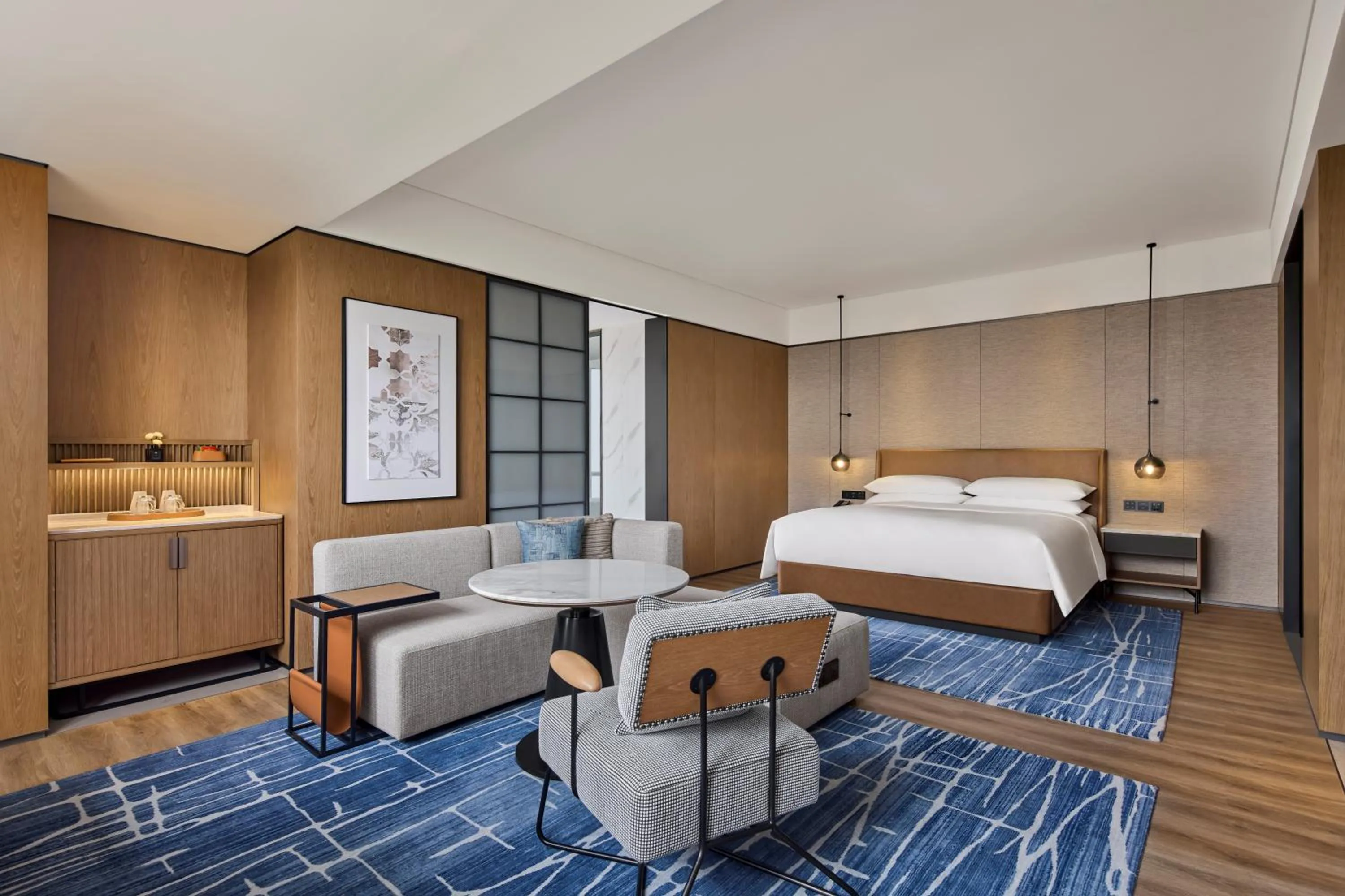 Living room, Bed in Sheraton Grand Xiamen Jimei