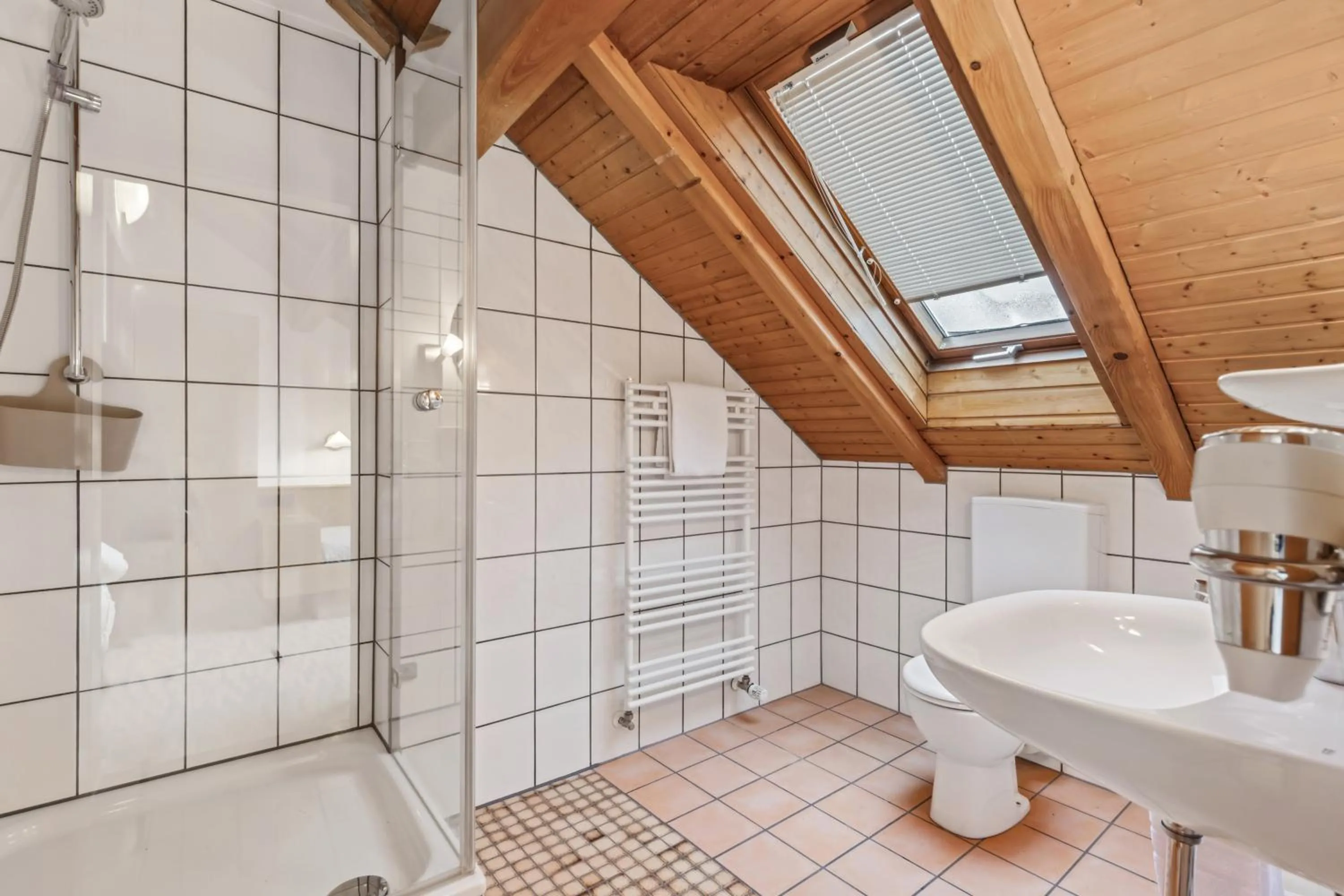 Shower in Hotel zum Erwin