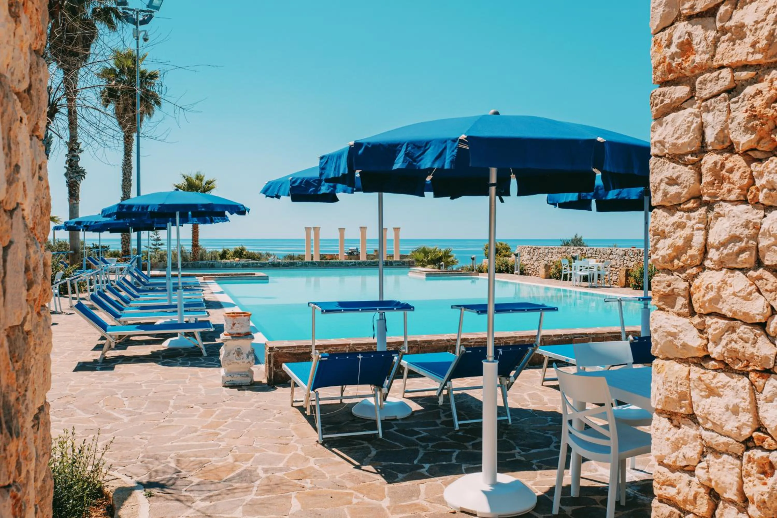 Patio in Picchio Hotel Pescoluse