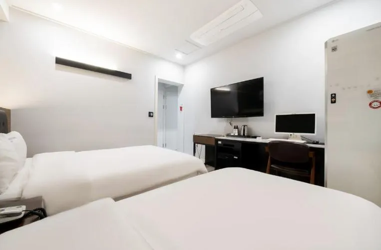 Bed in Hotel Yoegieottae Gwangju Hanam