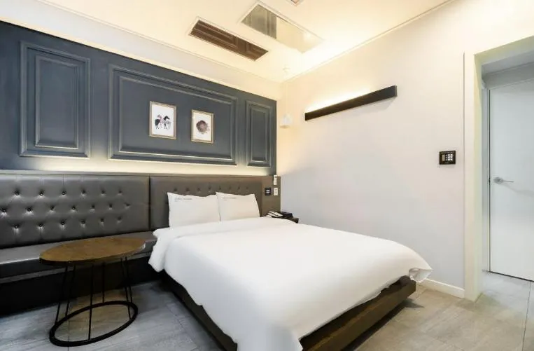 Bed in Hotel Yoegieottae Gwangju Hanam