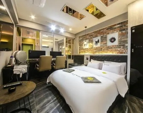 Bed in Hotel Yoegieottae Gwangju Hanam