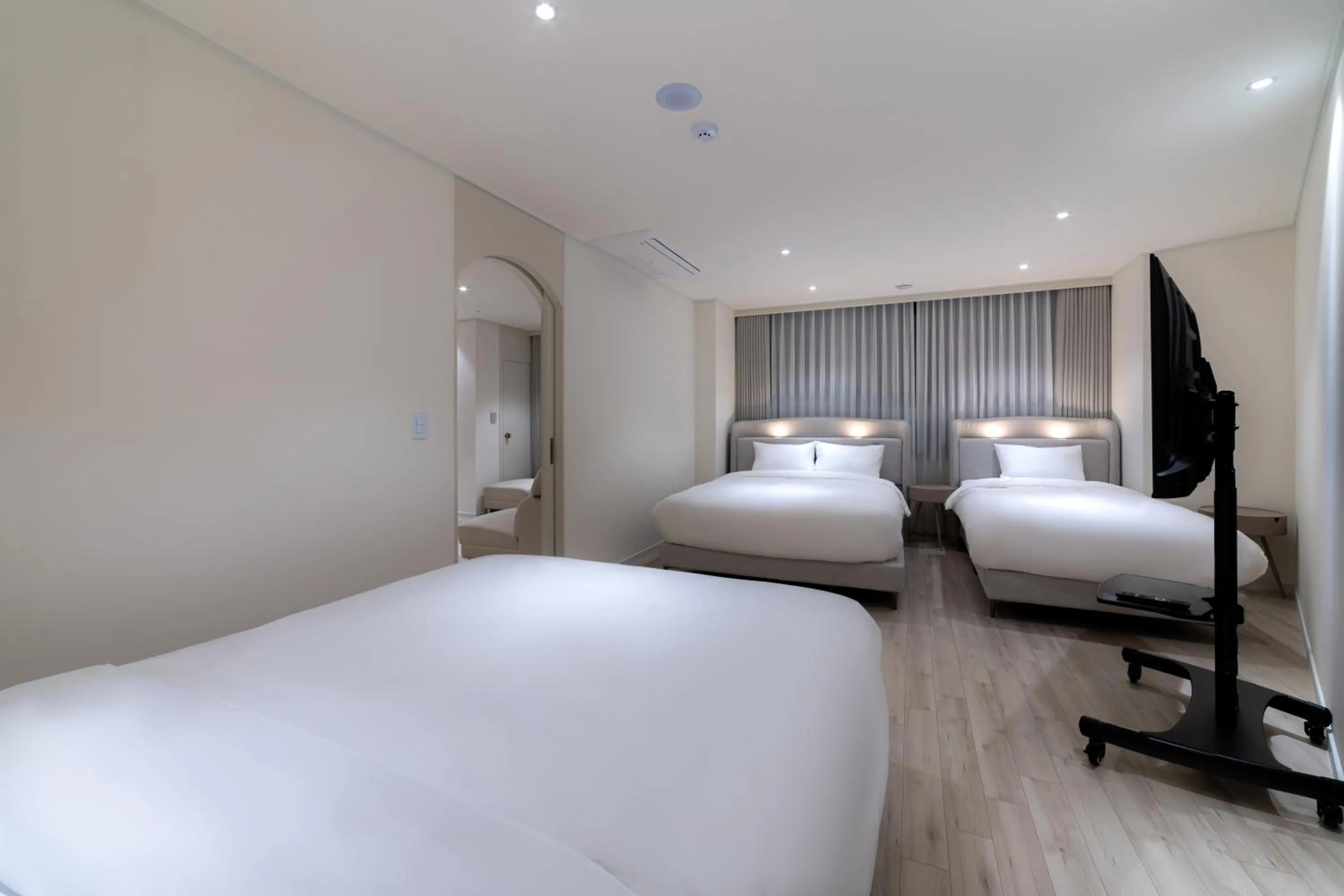 Bed in Hotel Modak Namdaemun