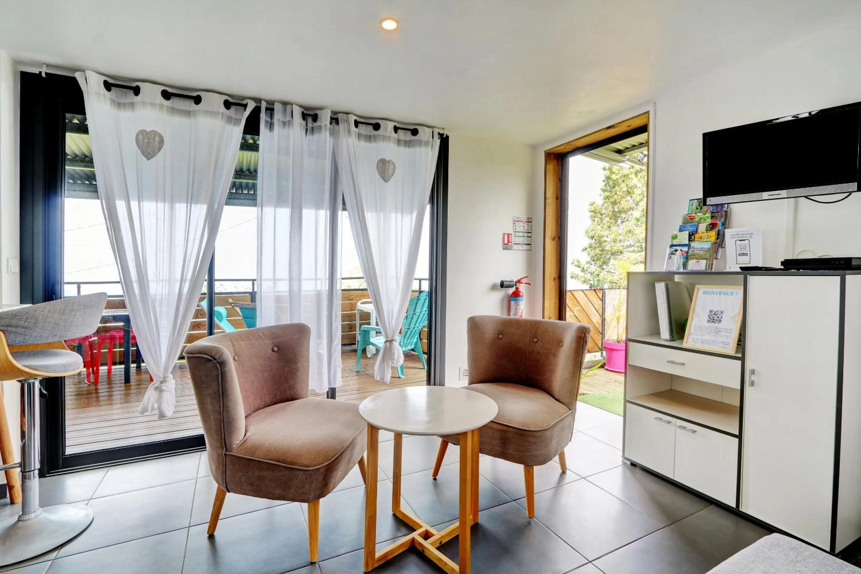 Seating area in Les Gites Le Bambou - 3 étoiles - Les Avirons