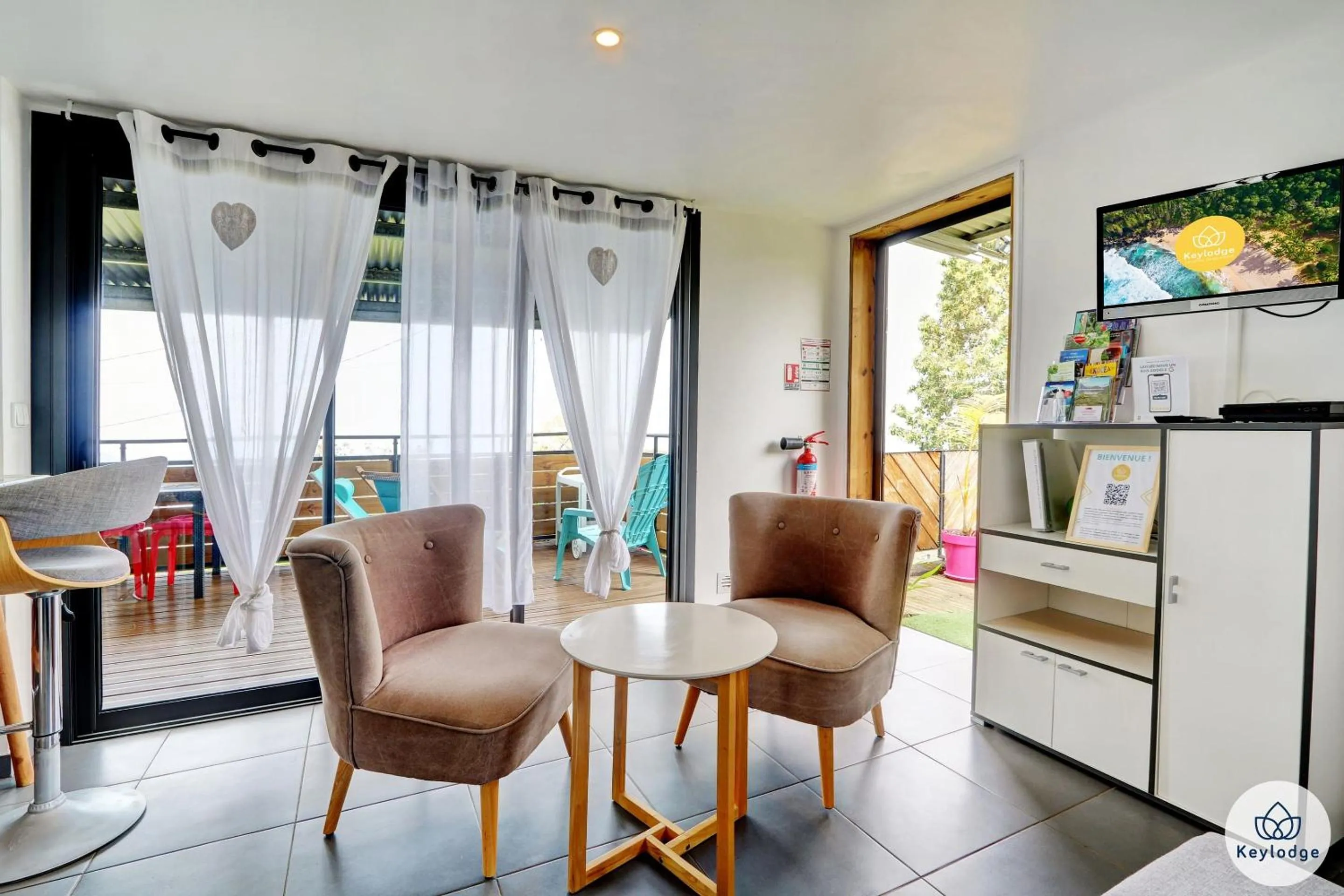 Patio in Les Gites Le Bambou - 3 étoiles - Les Avirons