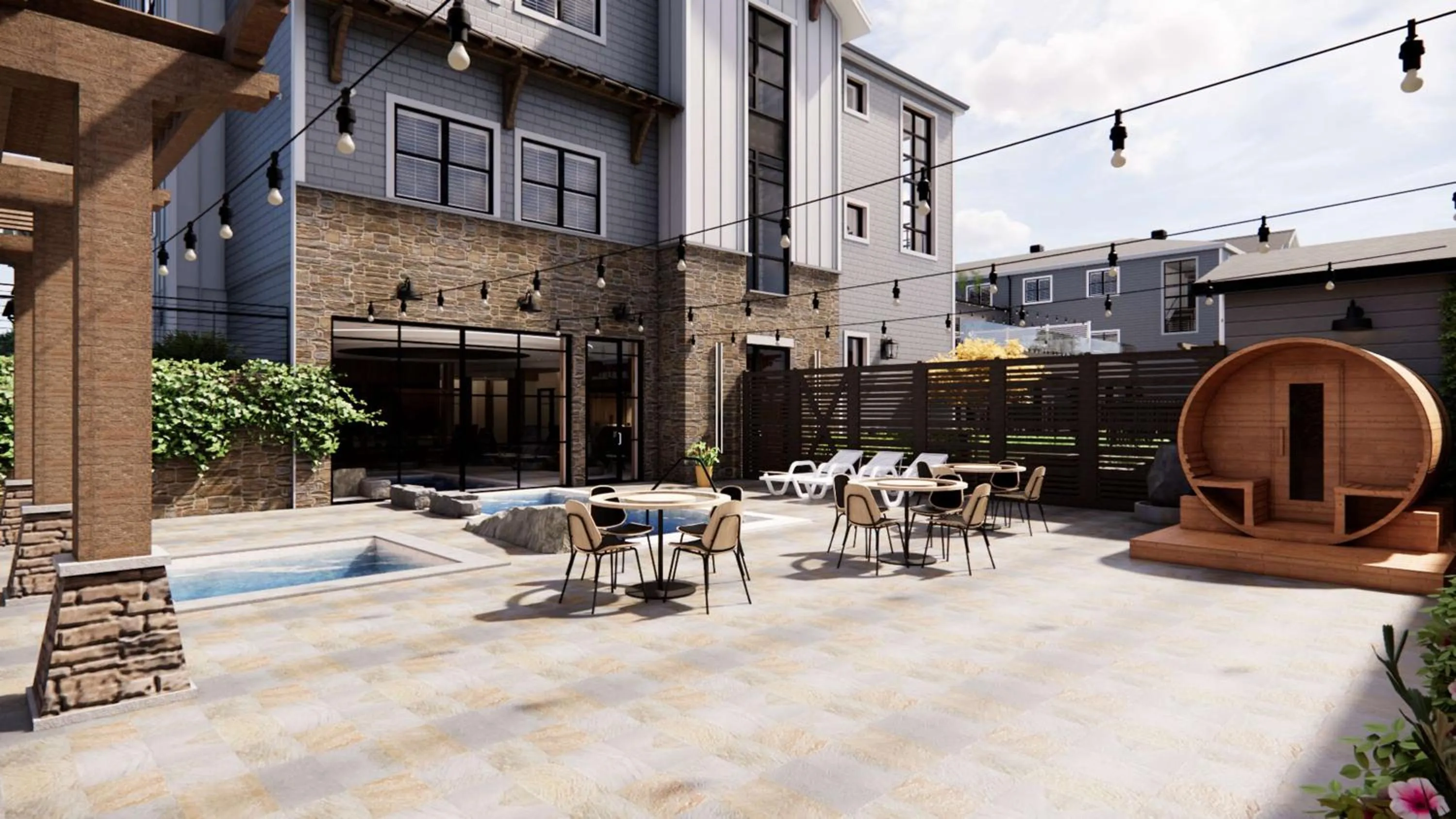 Balcony/Terrace in Skaneateles Fields Resort & Spa, Curio Collection By Hilton