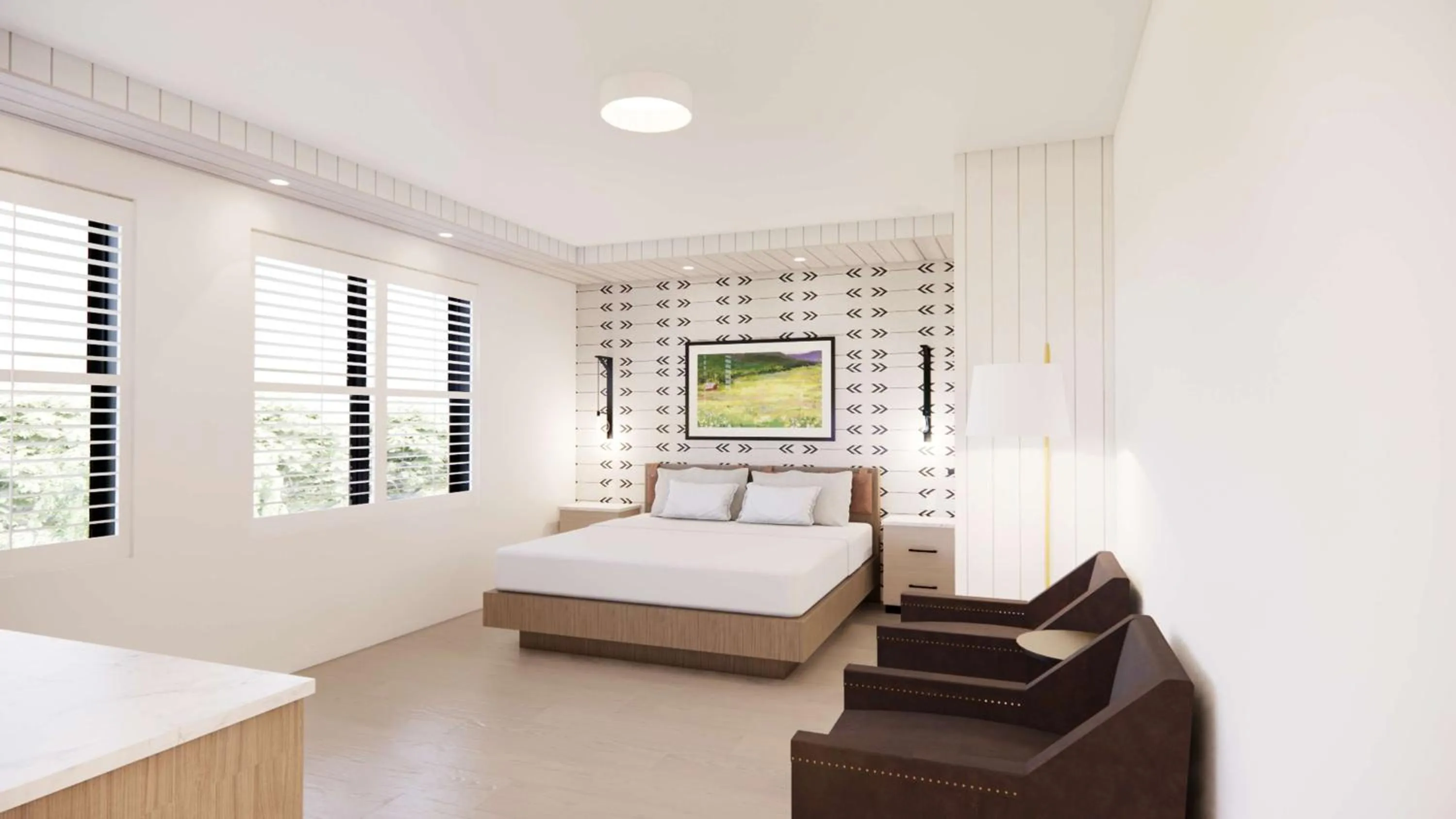 Bed in Skaneateles Fields Resort & Spa, Curio Collection By Hilton