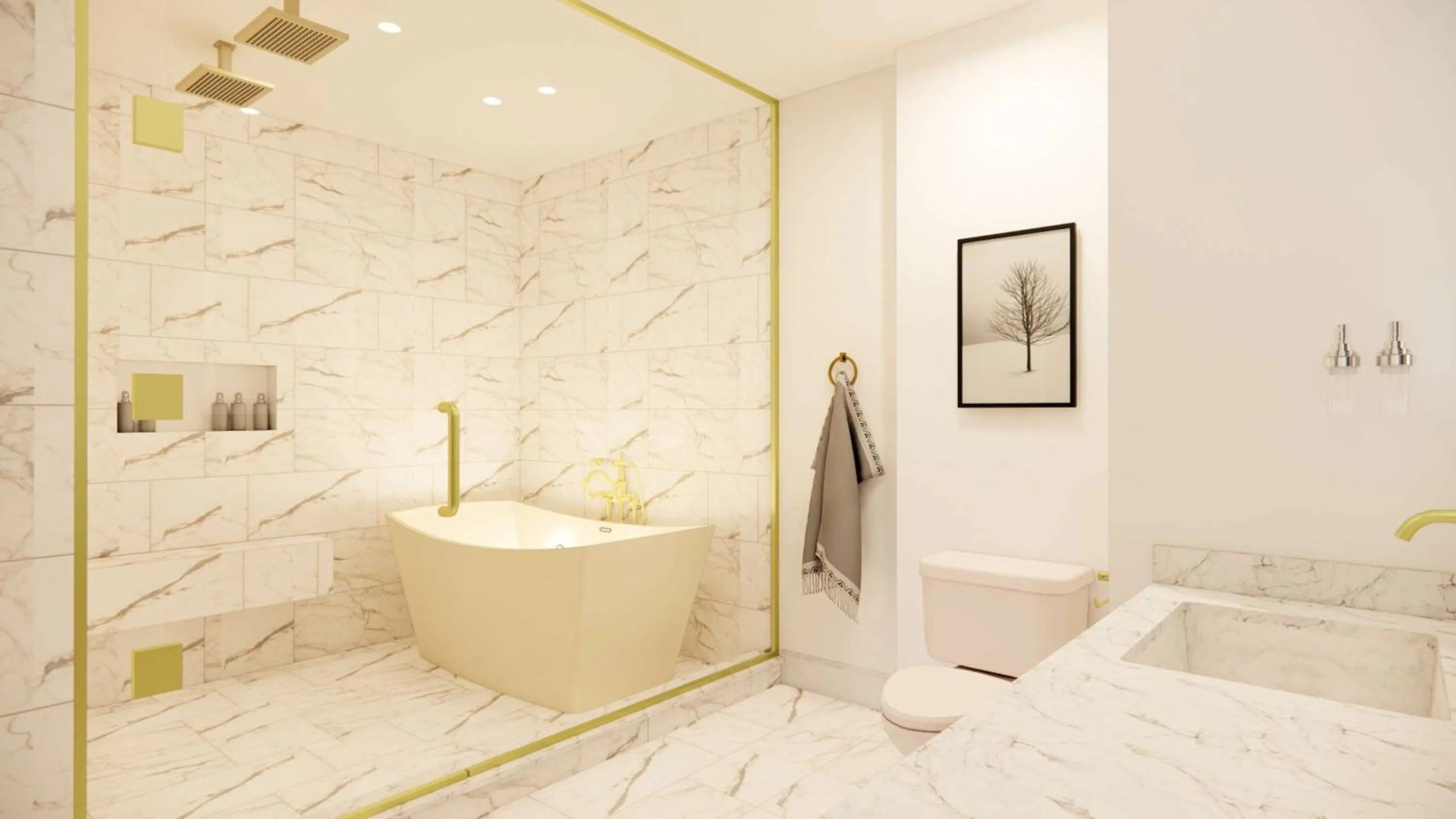 Bathroom in Skaneateles Fields Resort & Spa, Curio Collection By Hilton