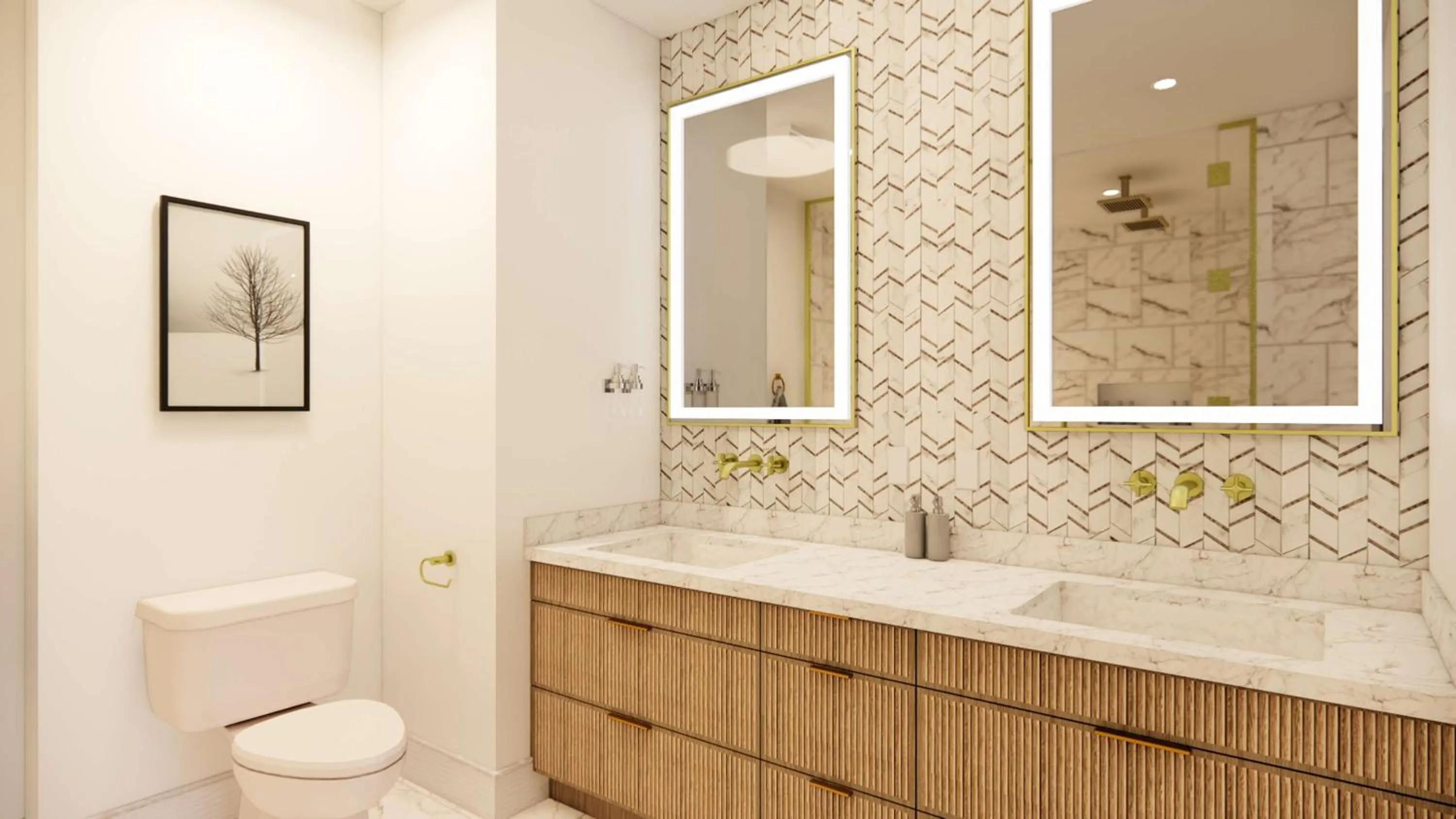 Bathroom in Skaneateles Fields Resort & Spa, Curio Collection By Hilton