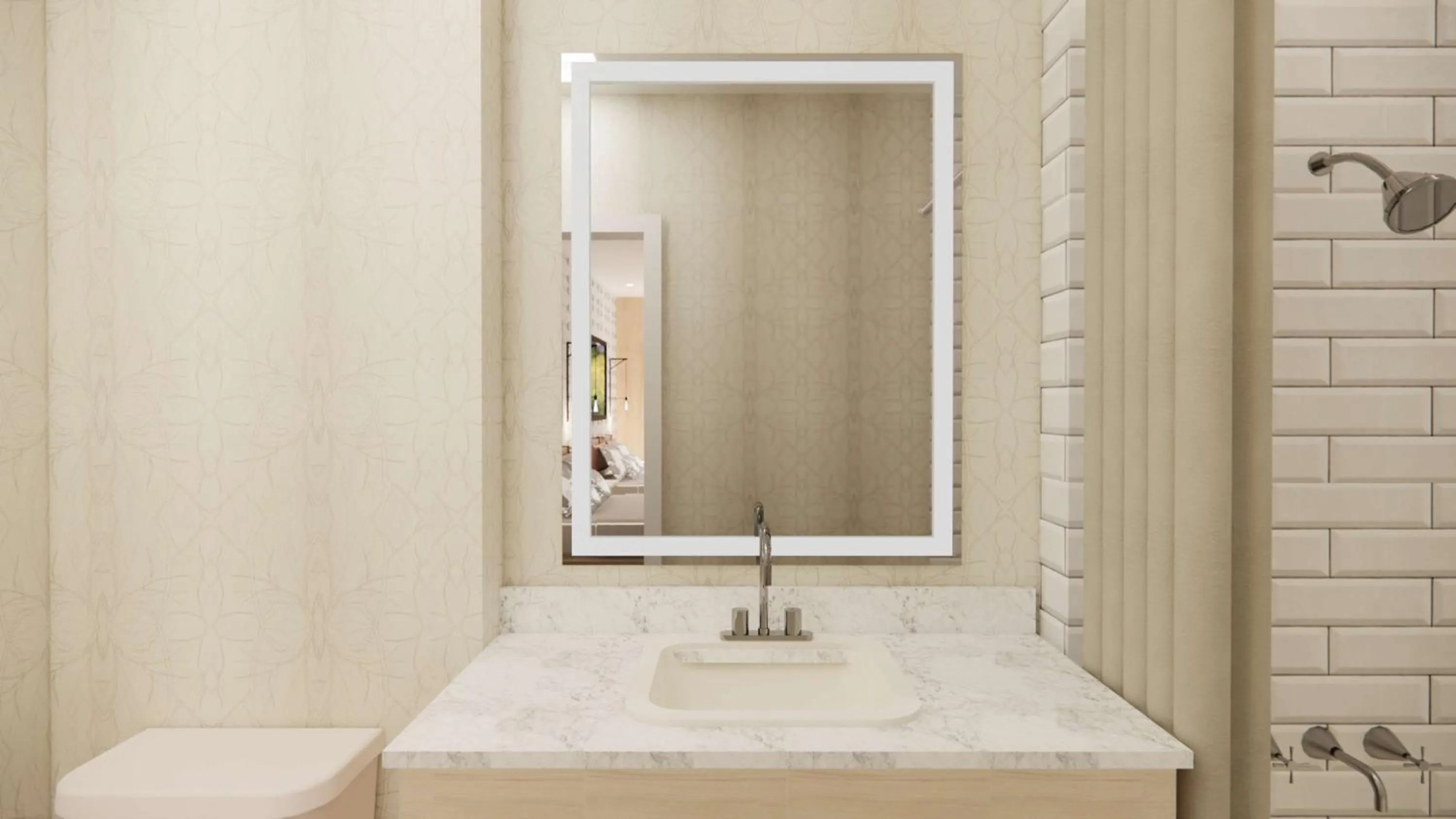 Bathroom in Skaneateles Fields Resort & Spa, Curio Collection By Hilton