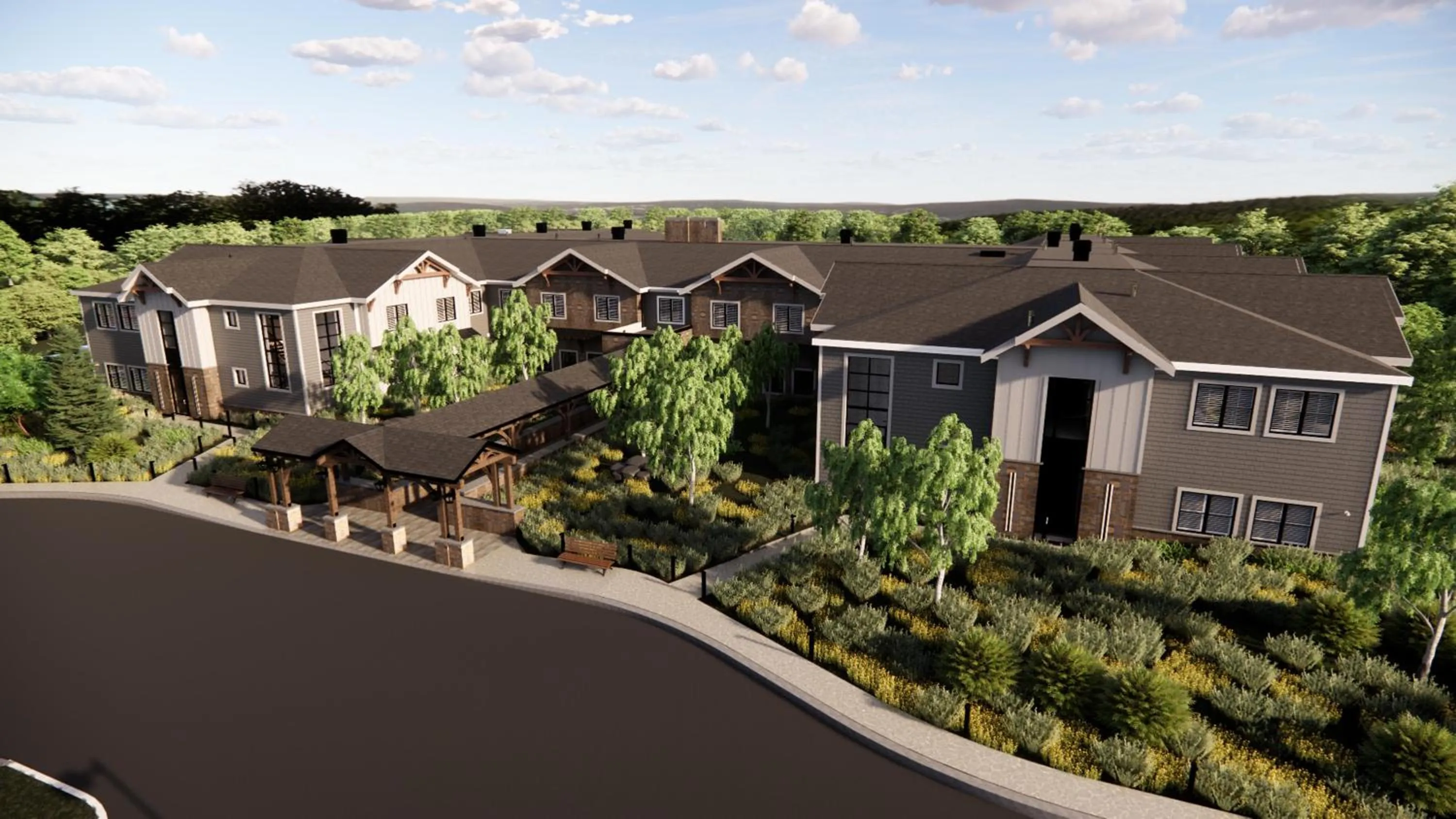 Property building in Skaneateles Fields Resort & Spa, Curio Collection By Hilton