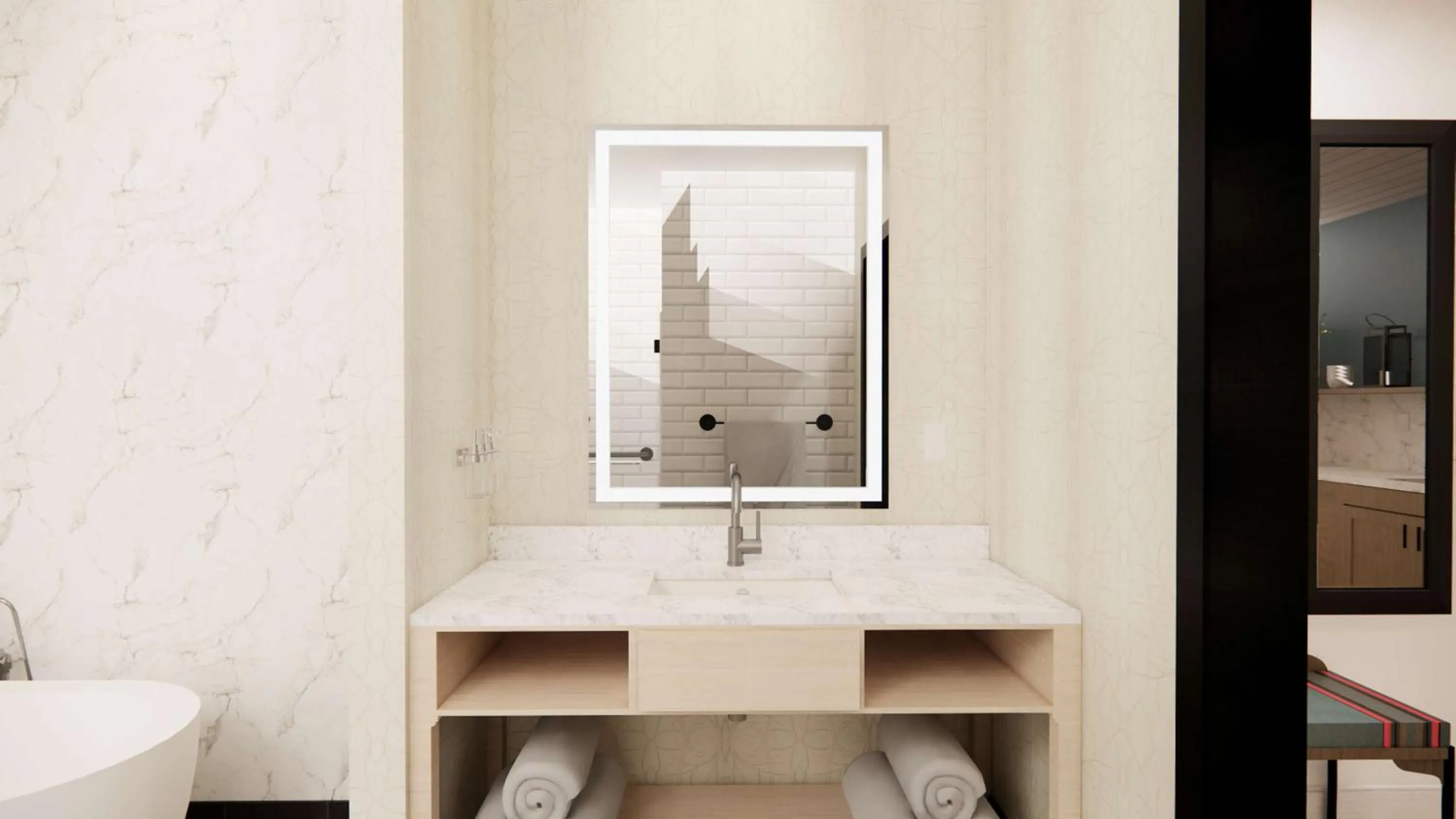 Bathroom in Skaneateles Fields Resort & Spa, Curio Collection By Hilton