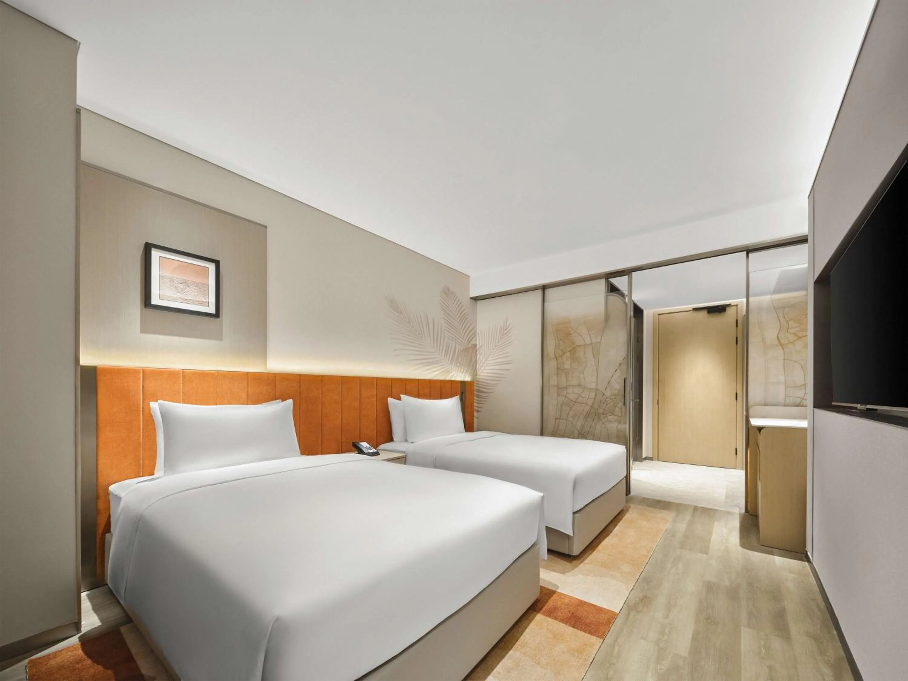 Bed in Hilton Garden Inn Sanya Haitang Bay