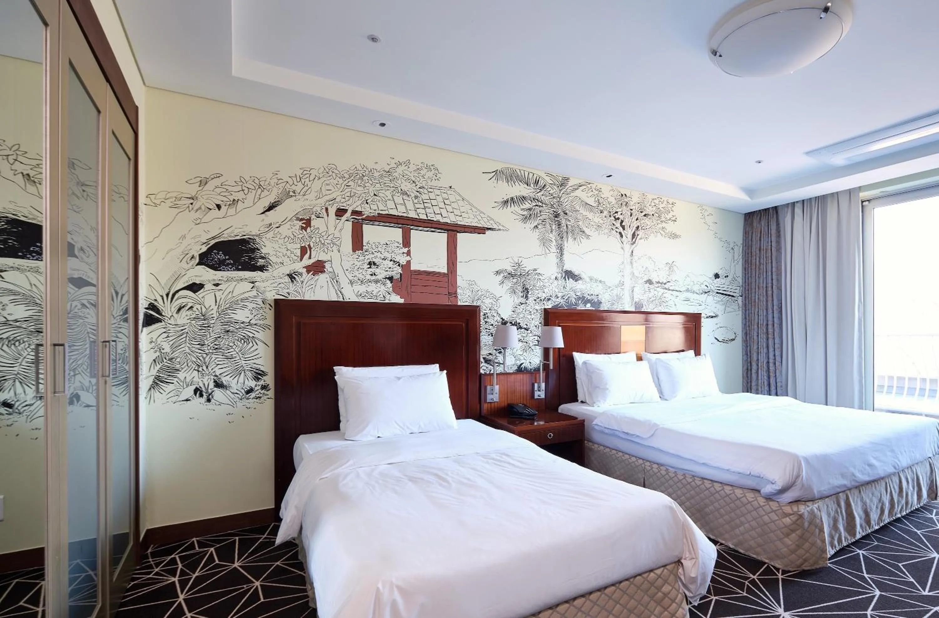 Bed in Pocheon Adonis Hotel