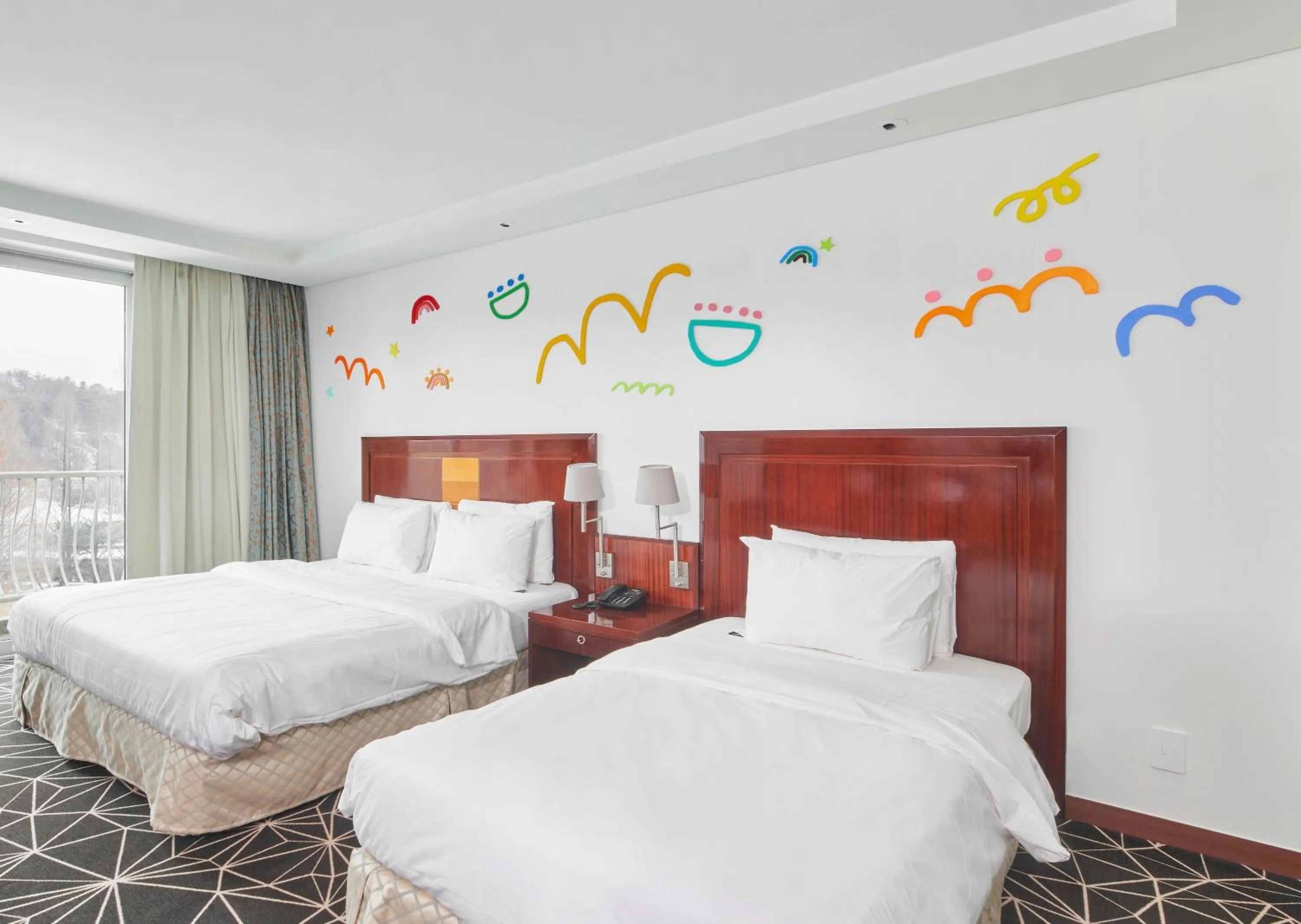 Bed in Pocheon Adonis Hotel