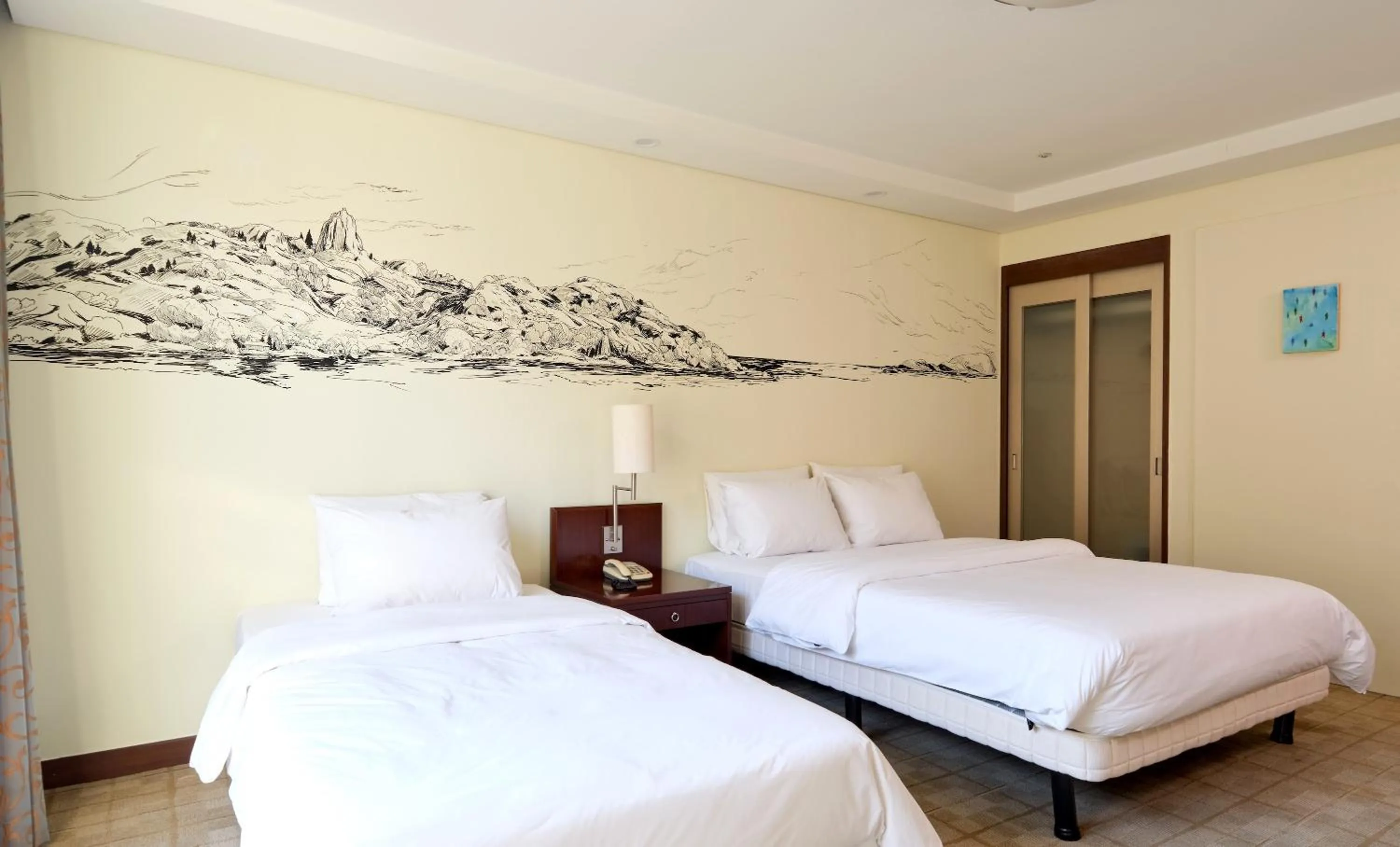 Bed in Pocheon Adonis Hotel