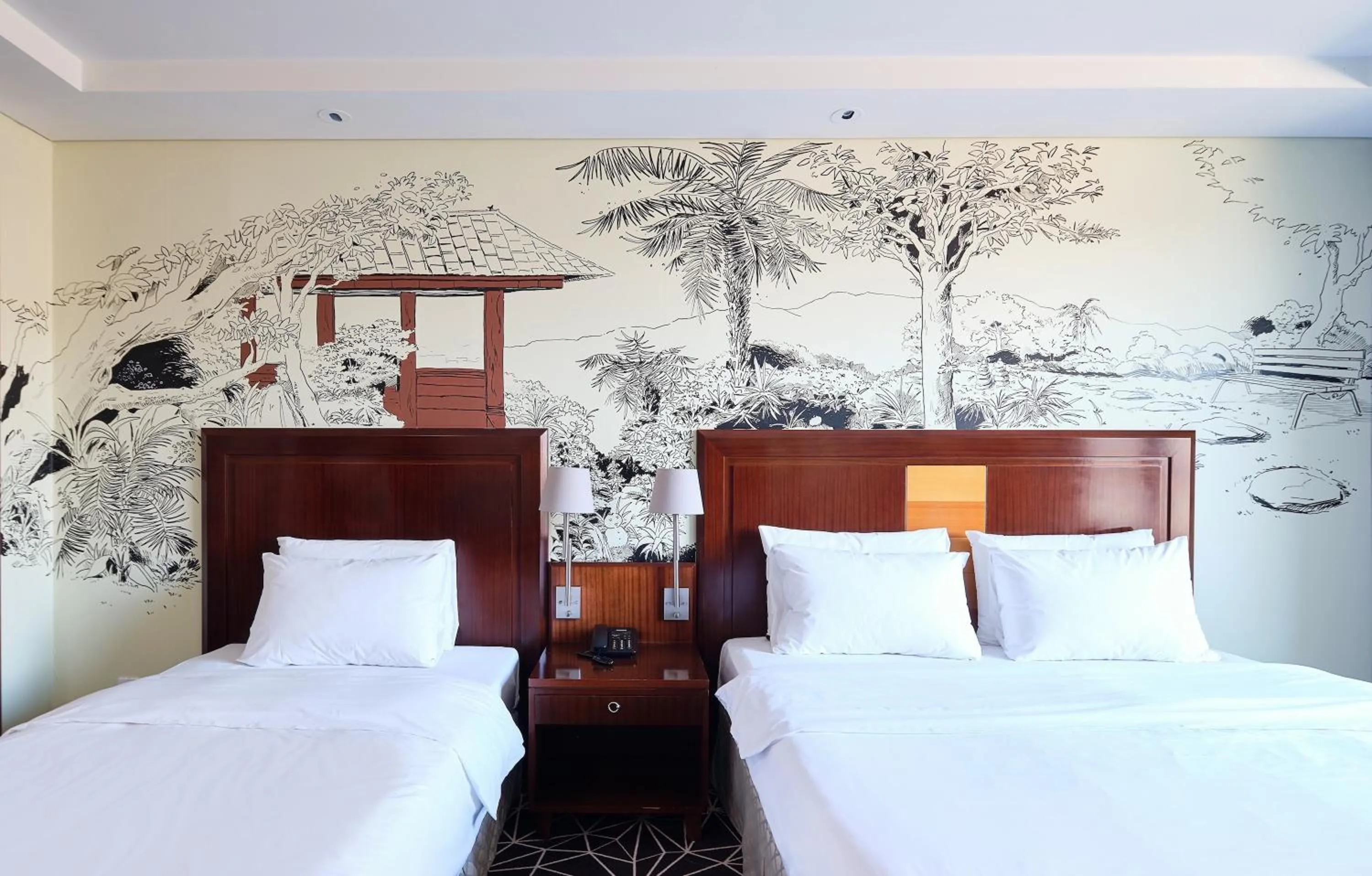 Bed in Pocheon Adonis Hotel