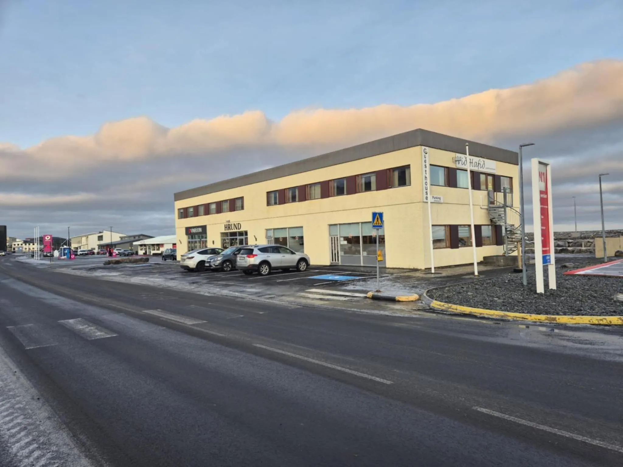 Property building in Við Hafið Oceanfront Guesthouse