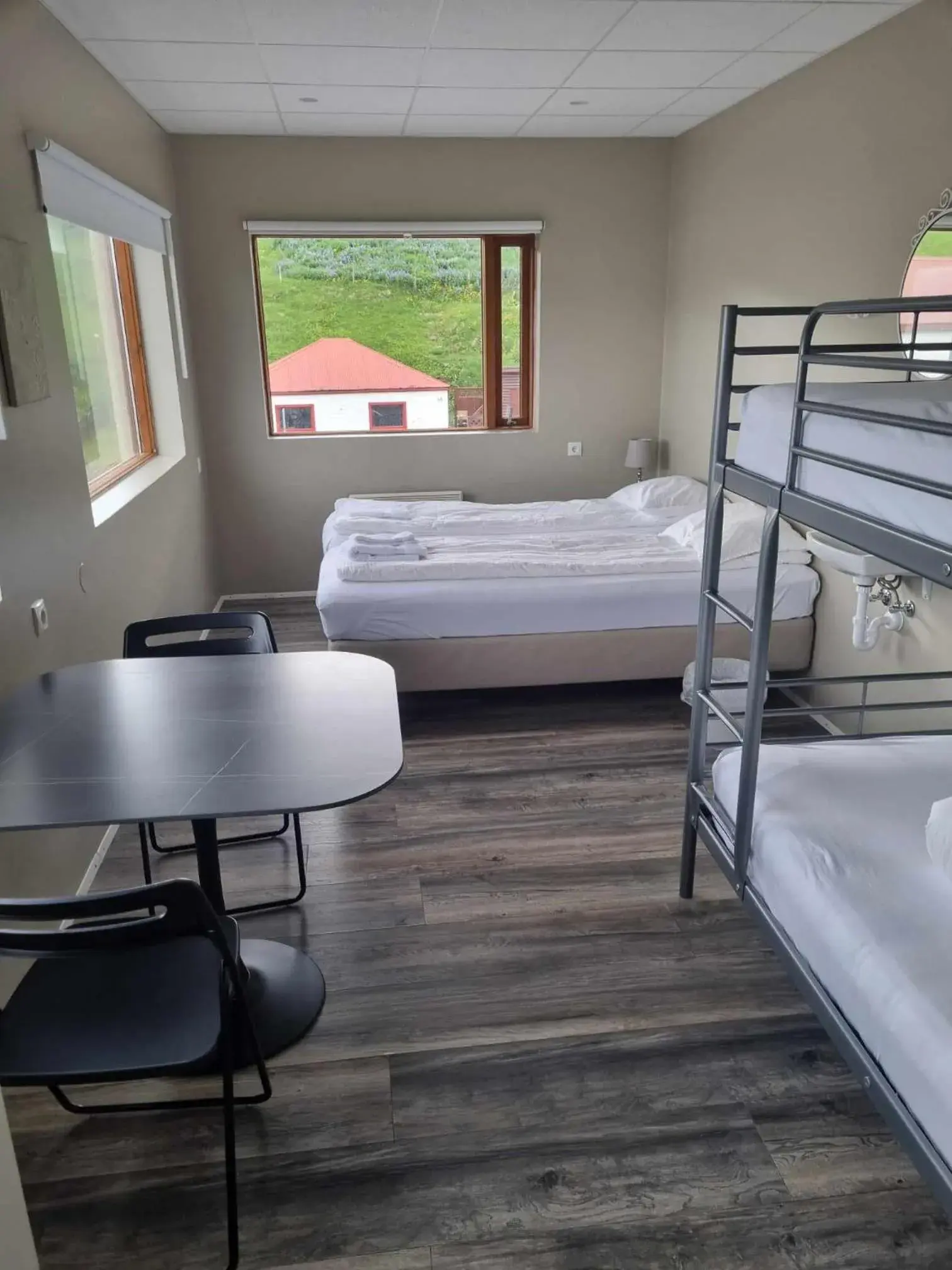 Quadruple Room with Mountain View in Við Hafið Guesthouse Quadruple Room with Mountain View in Við Hafið Guesthouse