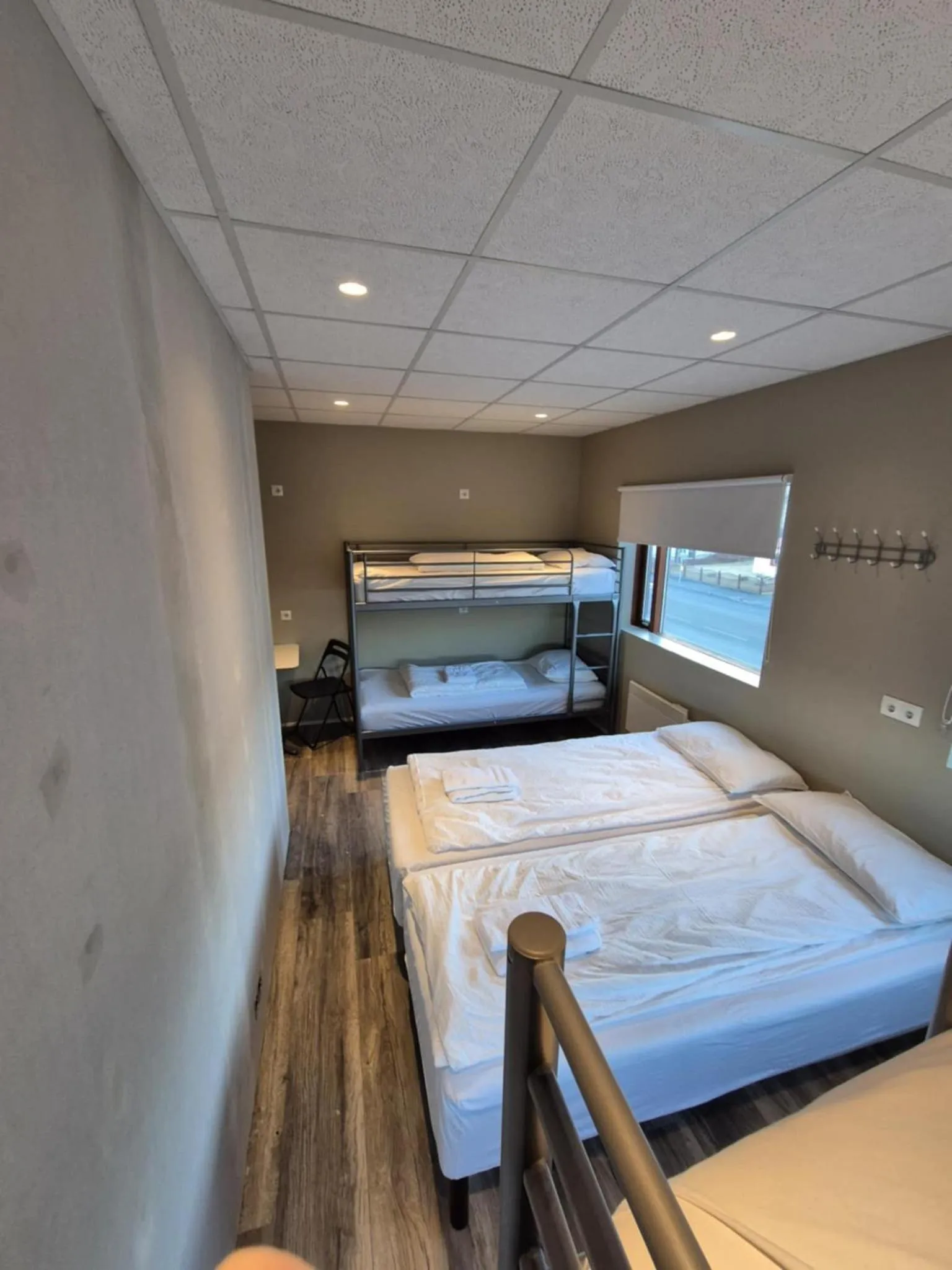 Bed in Við Hafið Oceanfront Guesthouse