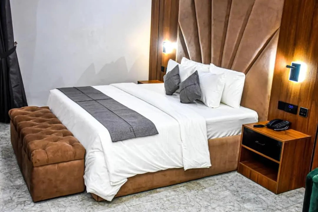 Bed in TRANQUILA NEST Abuja