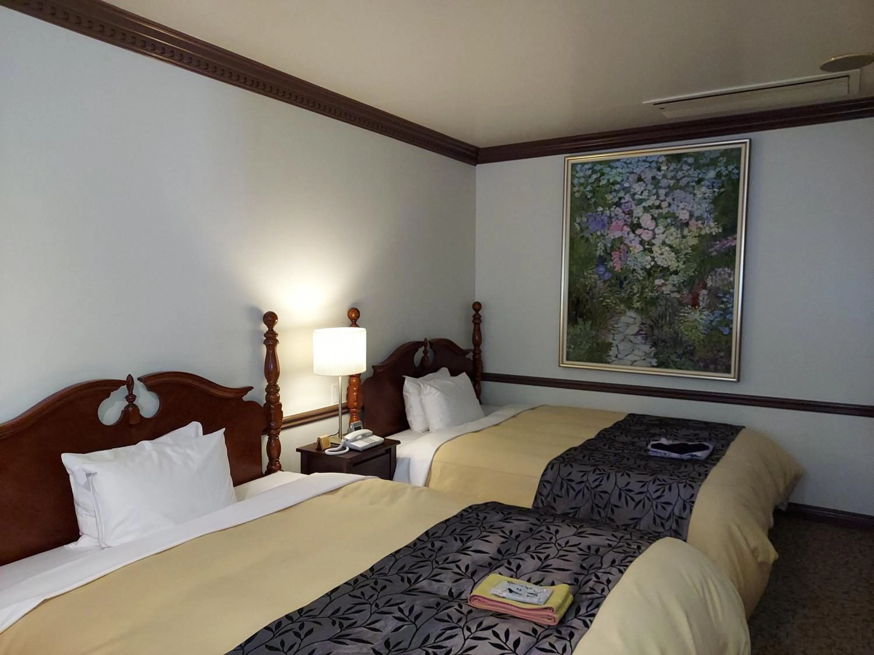 Photo of the whole room, Bed in Yufuin Hotel Mori-no-Terrace