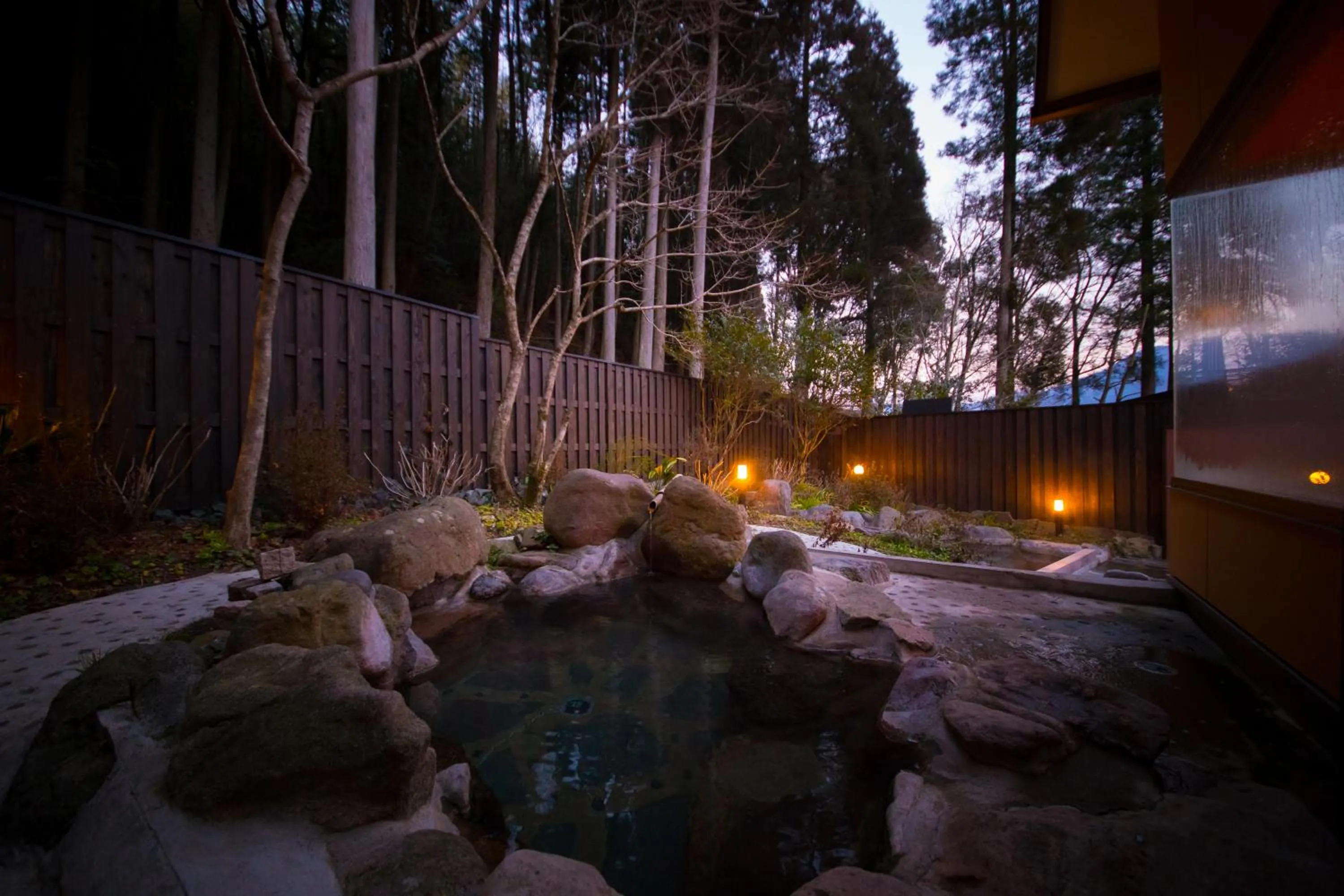 Hot Spring Bath in Yufuin Hotel Mori-no-Terrace