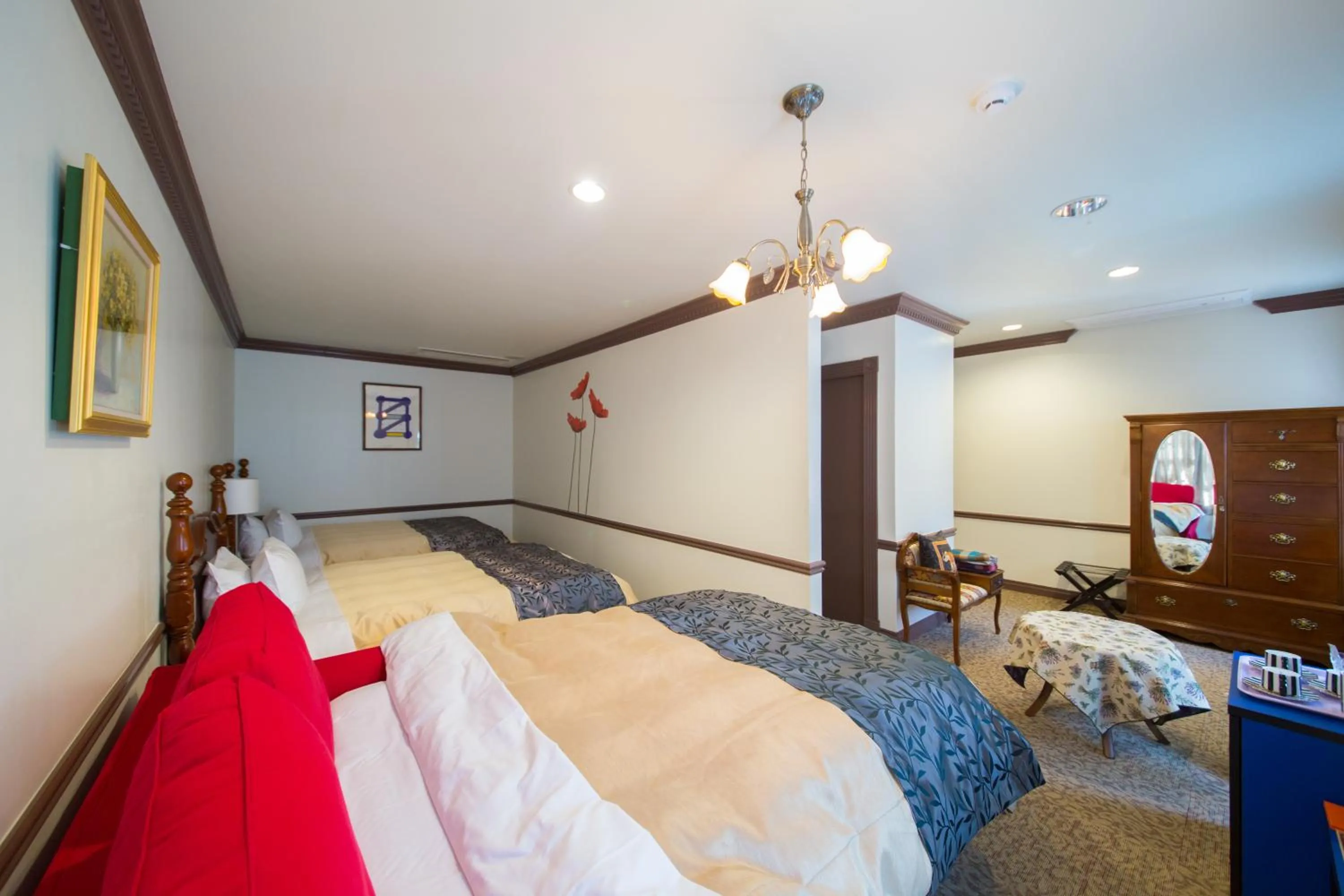 Photo of the whole room, Bed in Yufuin Hotel Mori-no-Terrace