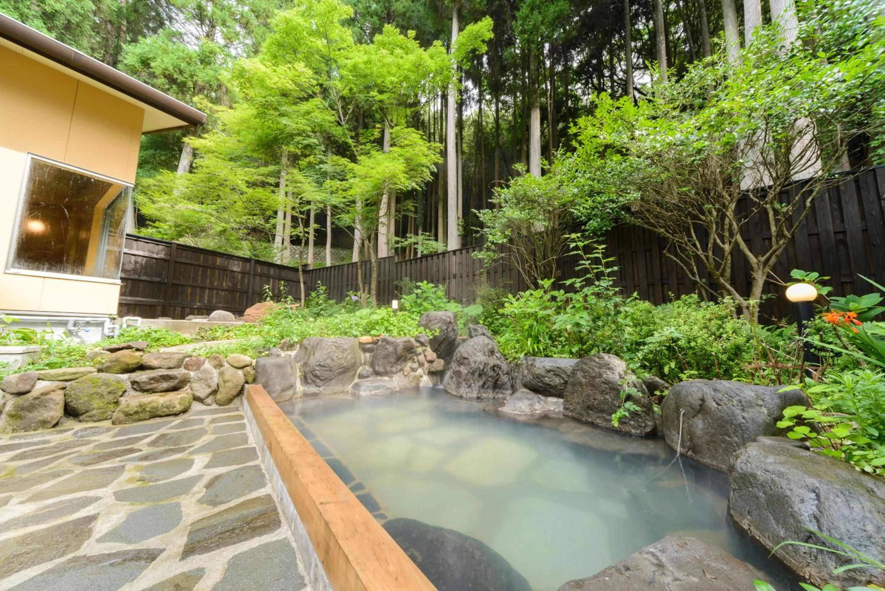 Hot Spring Bath in Yufuin Hotel Mori-no-Terrace
