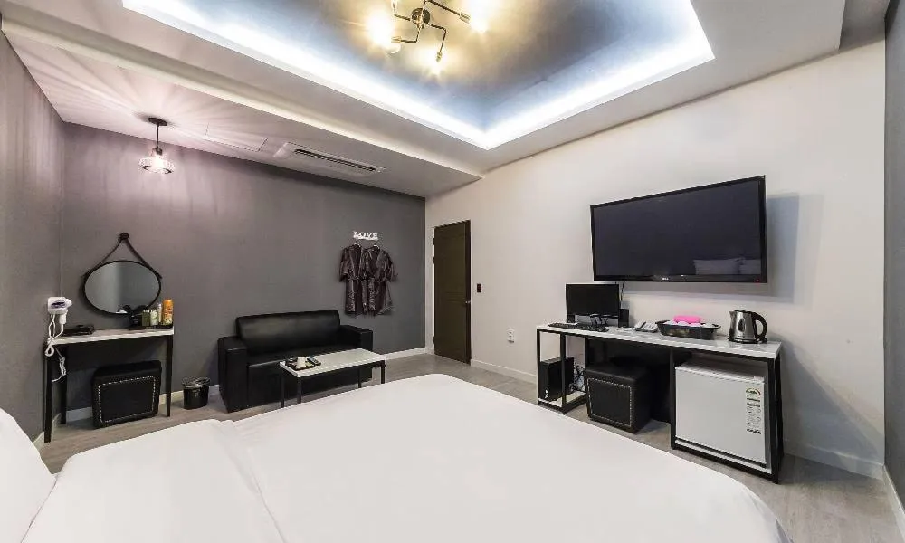 Bed in Chuncheon Hotel View