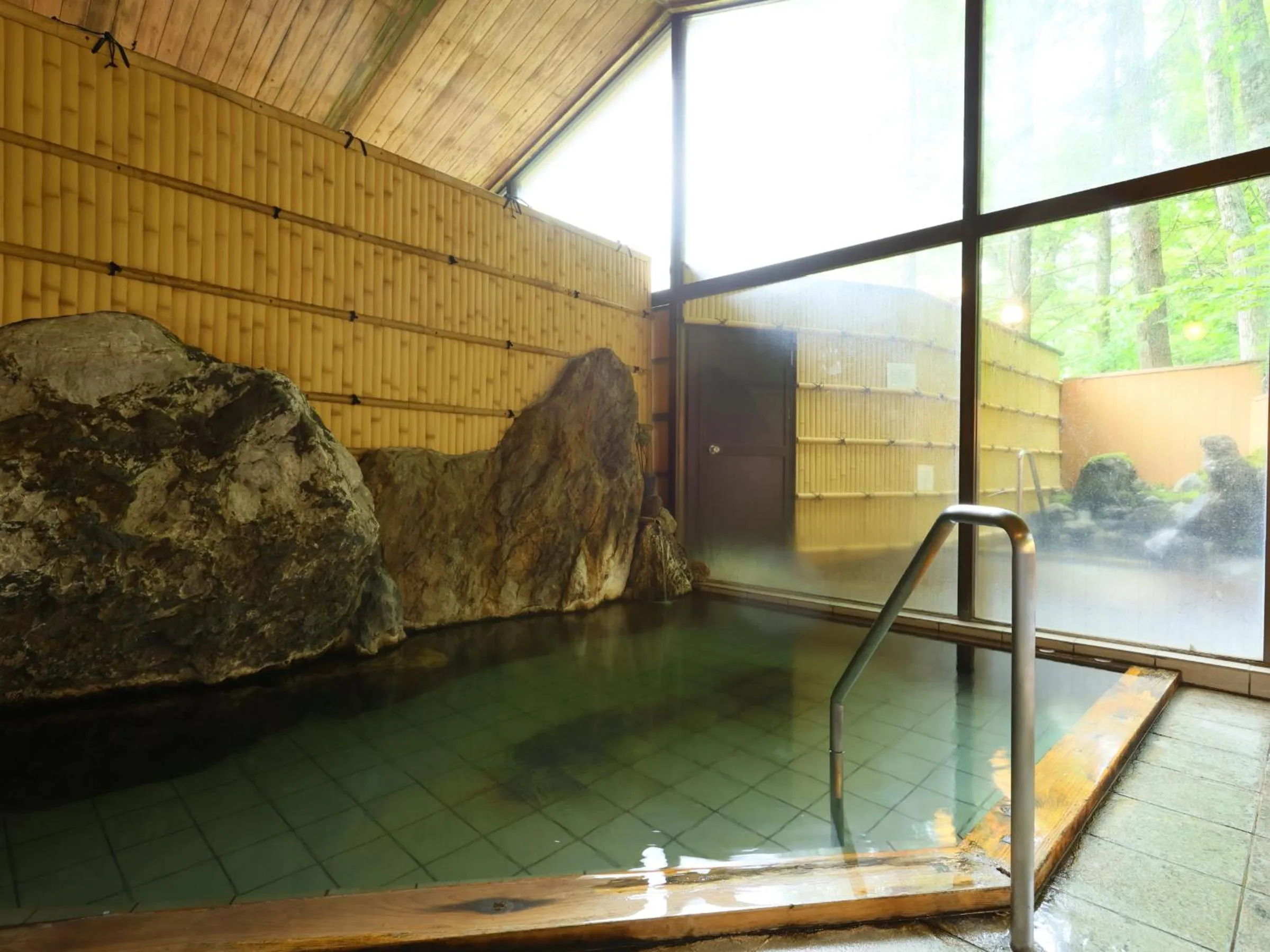 Hot Spring Bath in Kamikochi Hotel