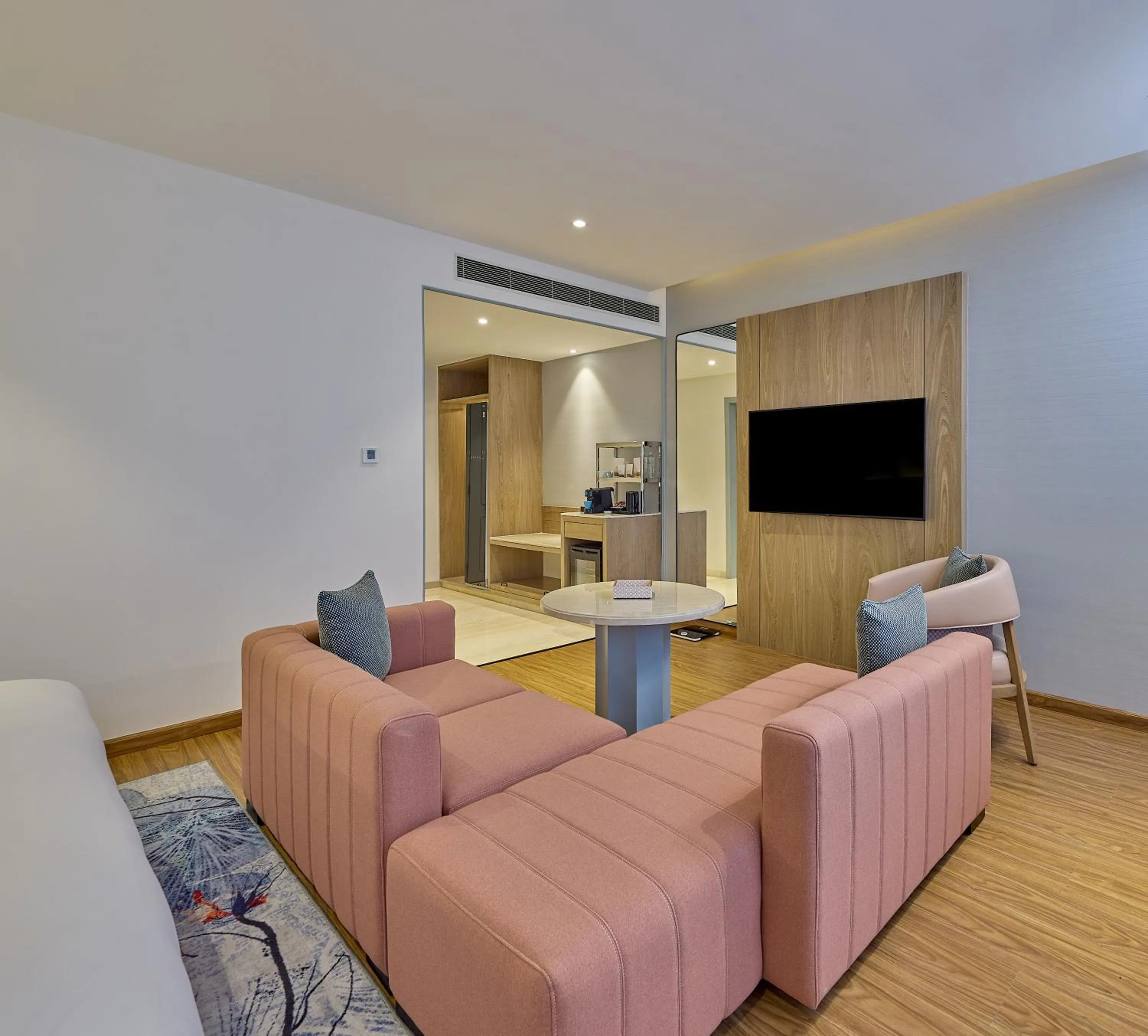 Seating area in ICONIQA Hotel Mumbai International Airport