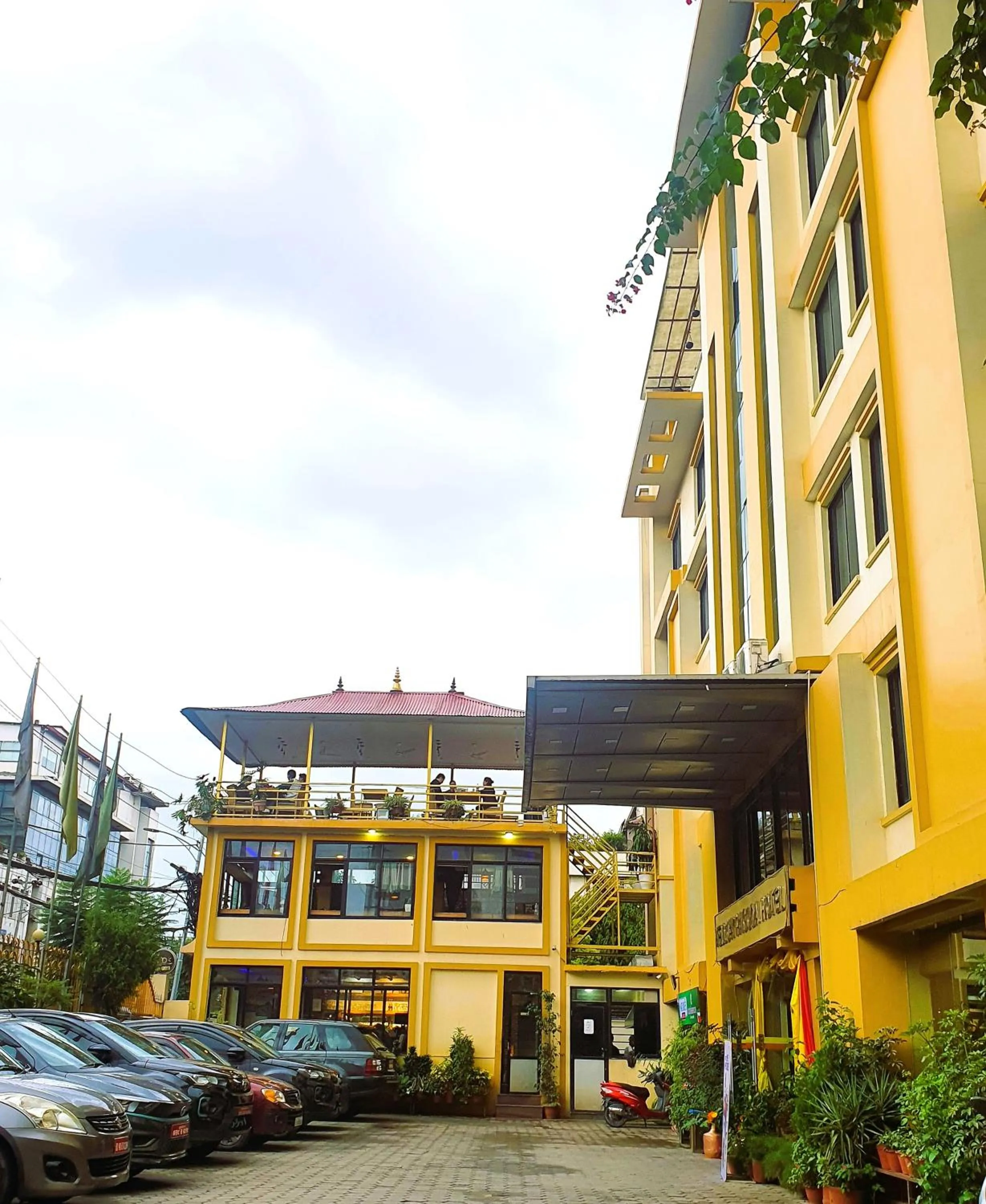 Property building in Yellow Pagoda Hotel
