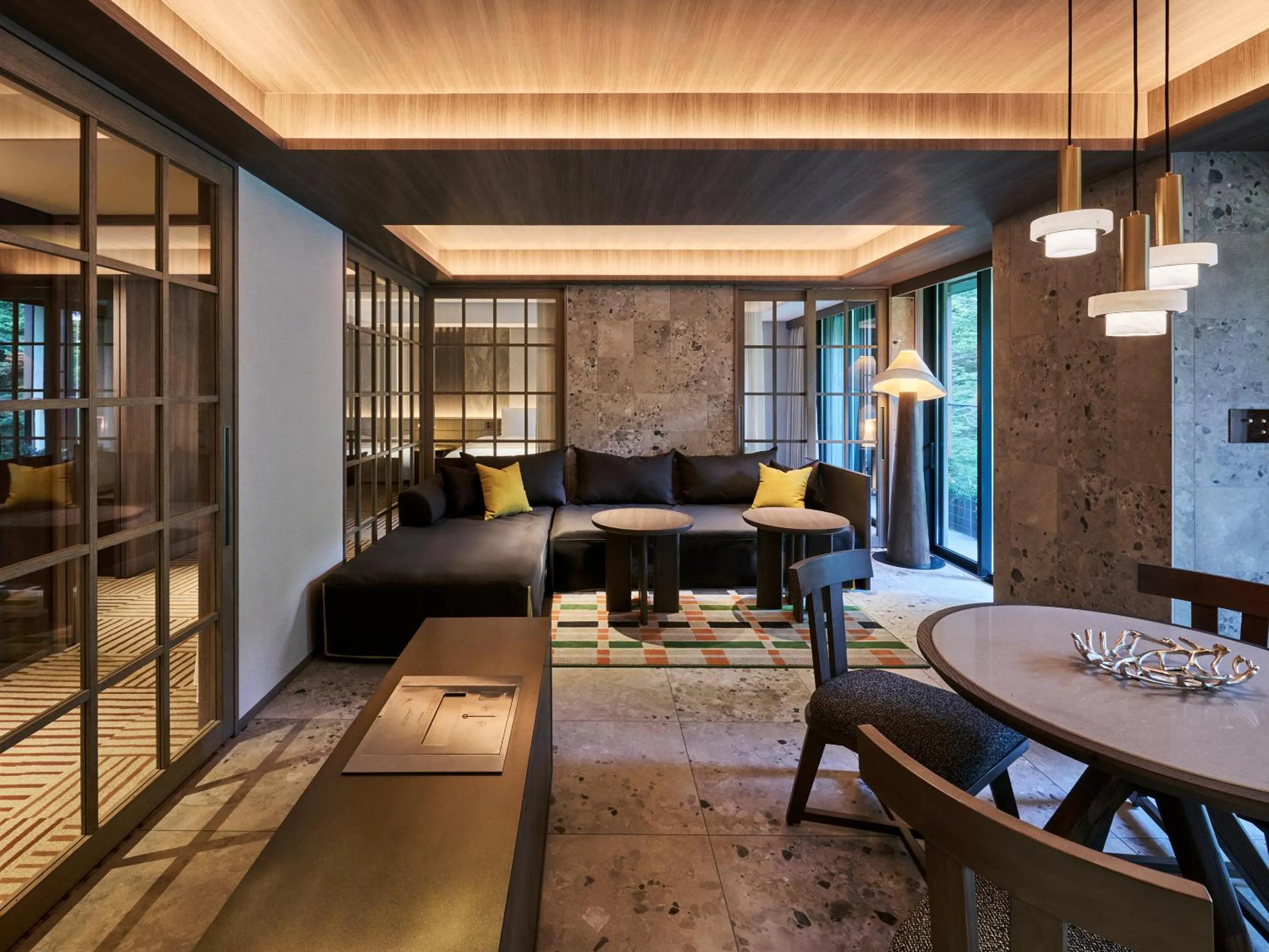 Living room in Glamday Style Hotel & Resort Kyu-Karuizawa