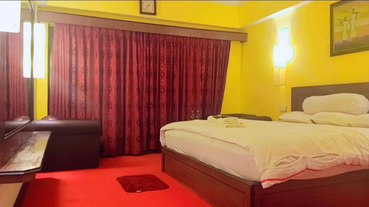 Bed in Hotel Seagull