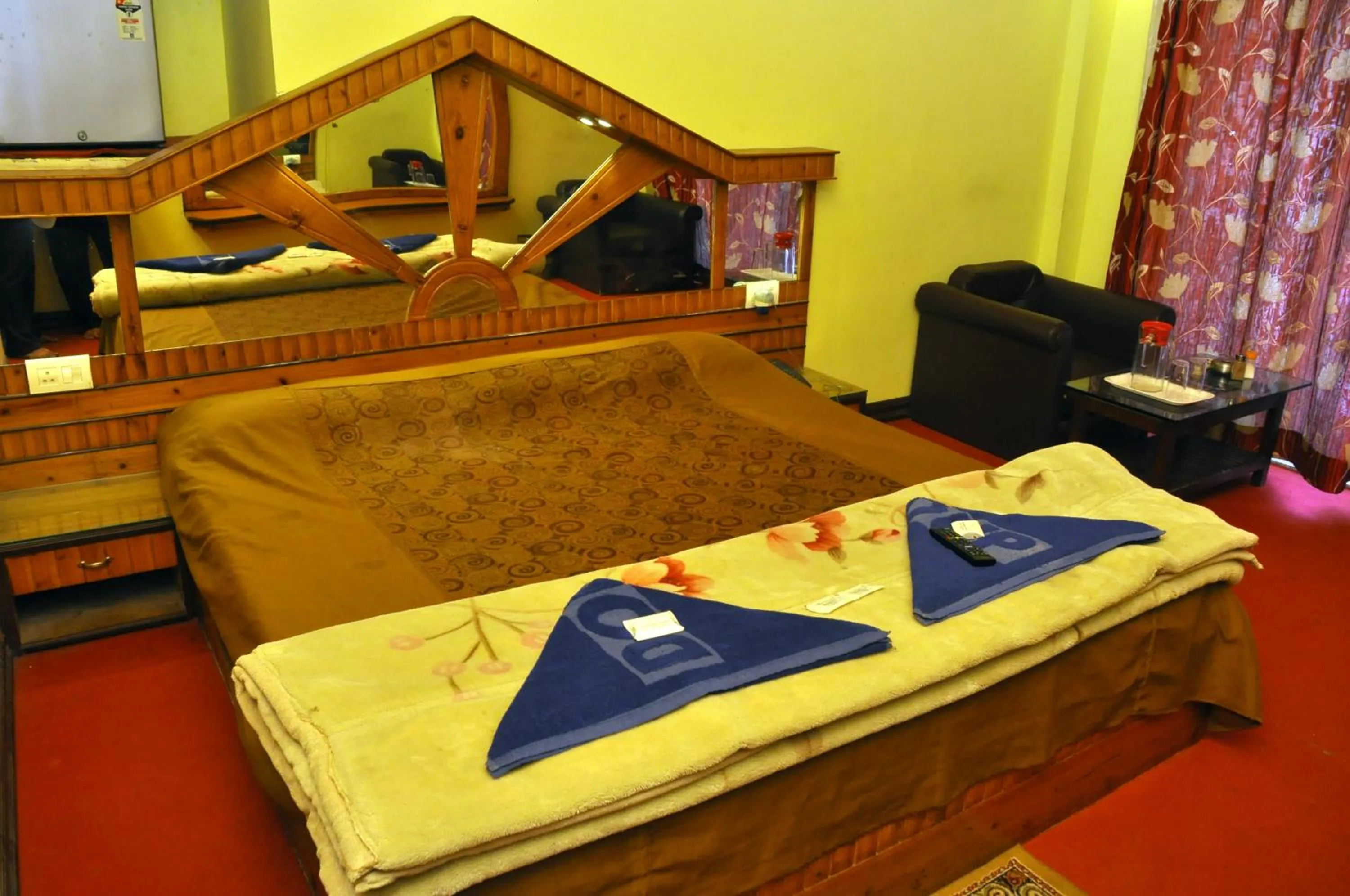 Bed in Hotel Seagull