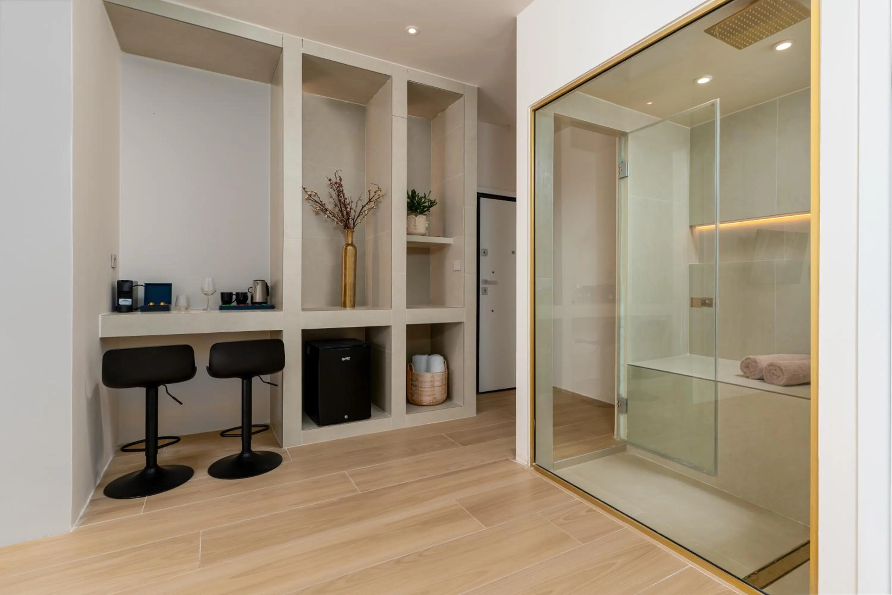 Shower in Selected Suites