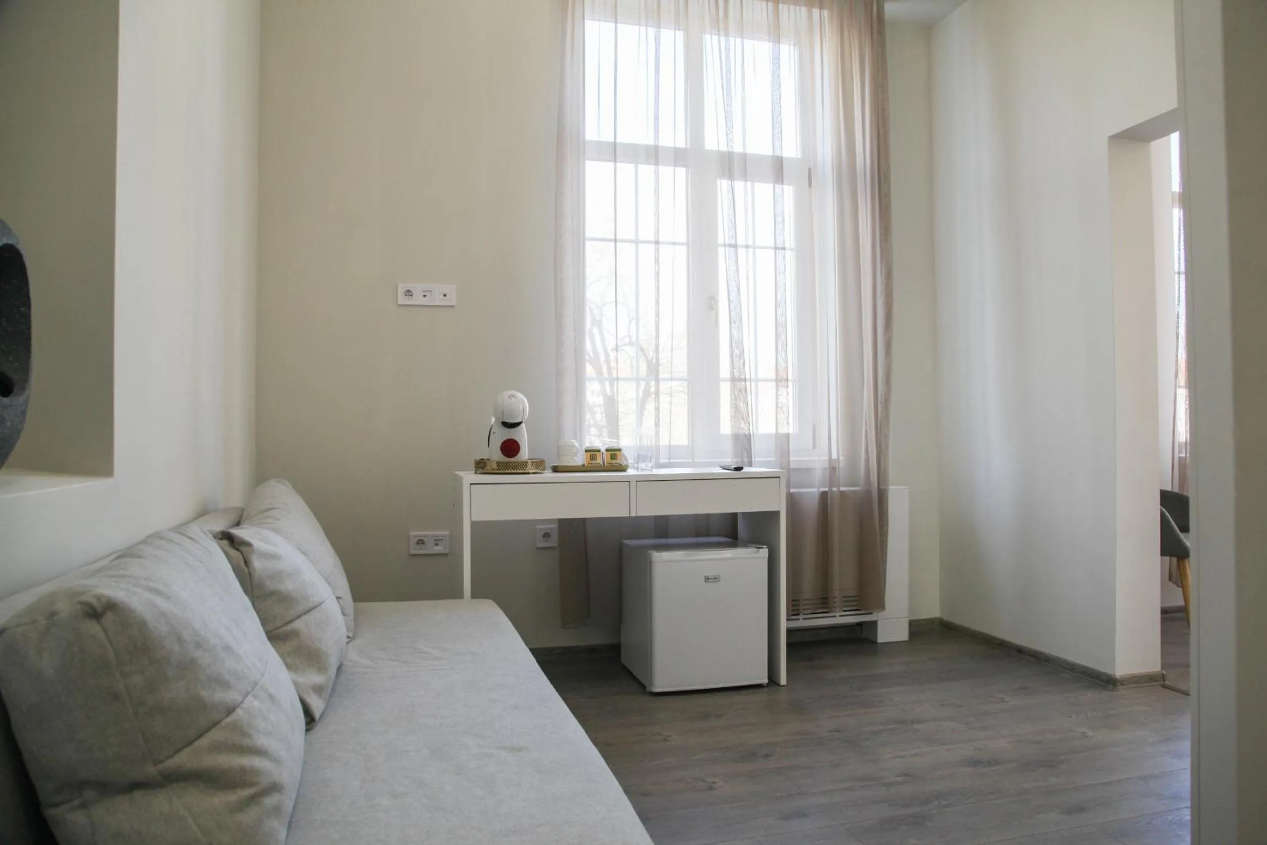 Living room in Corner House