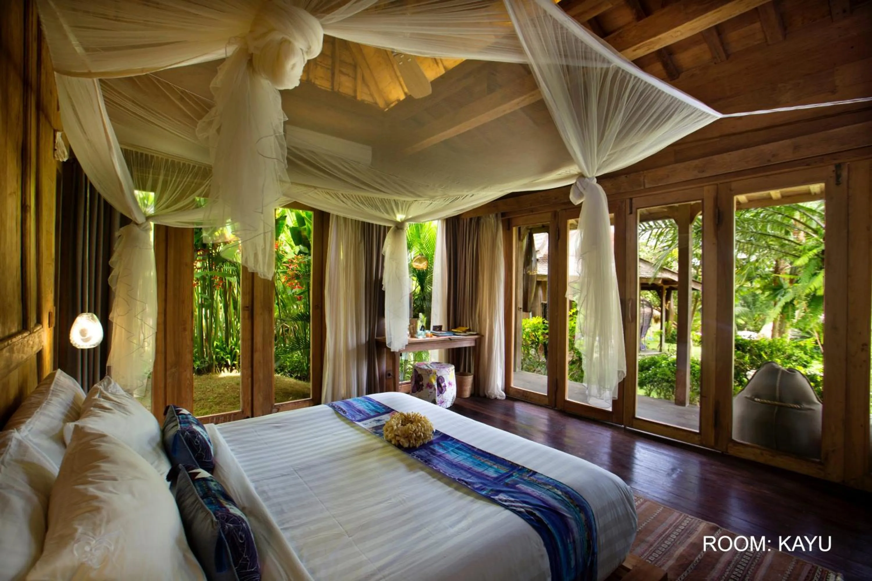 Bed in Blue Karma Dijiwa Ubud
