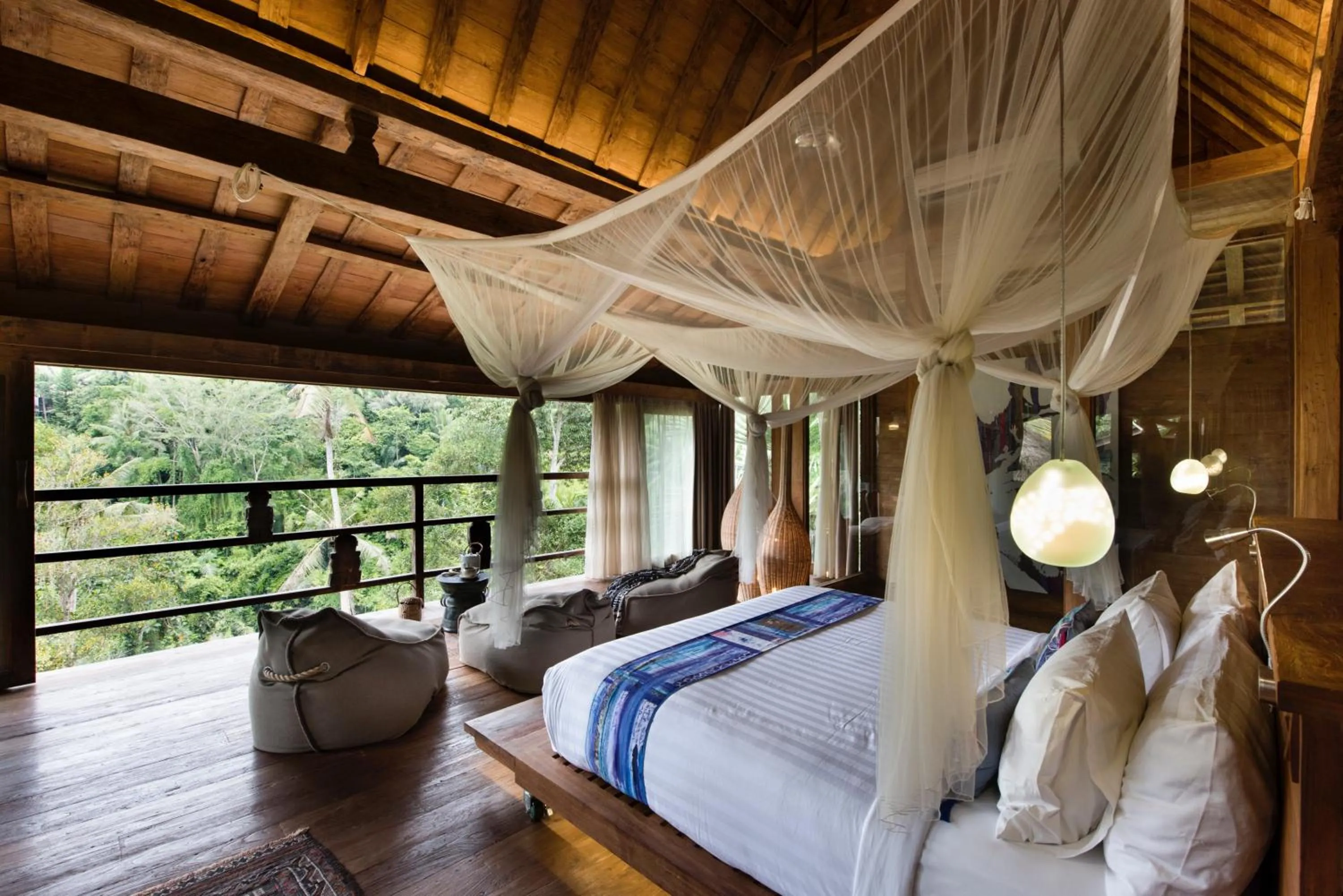 Bed in Blue Karma Dijiwa Ubud