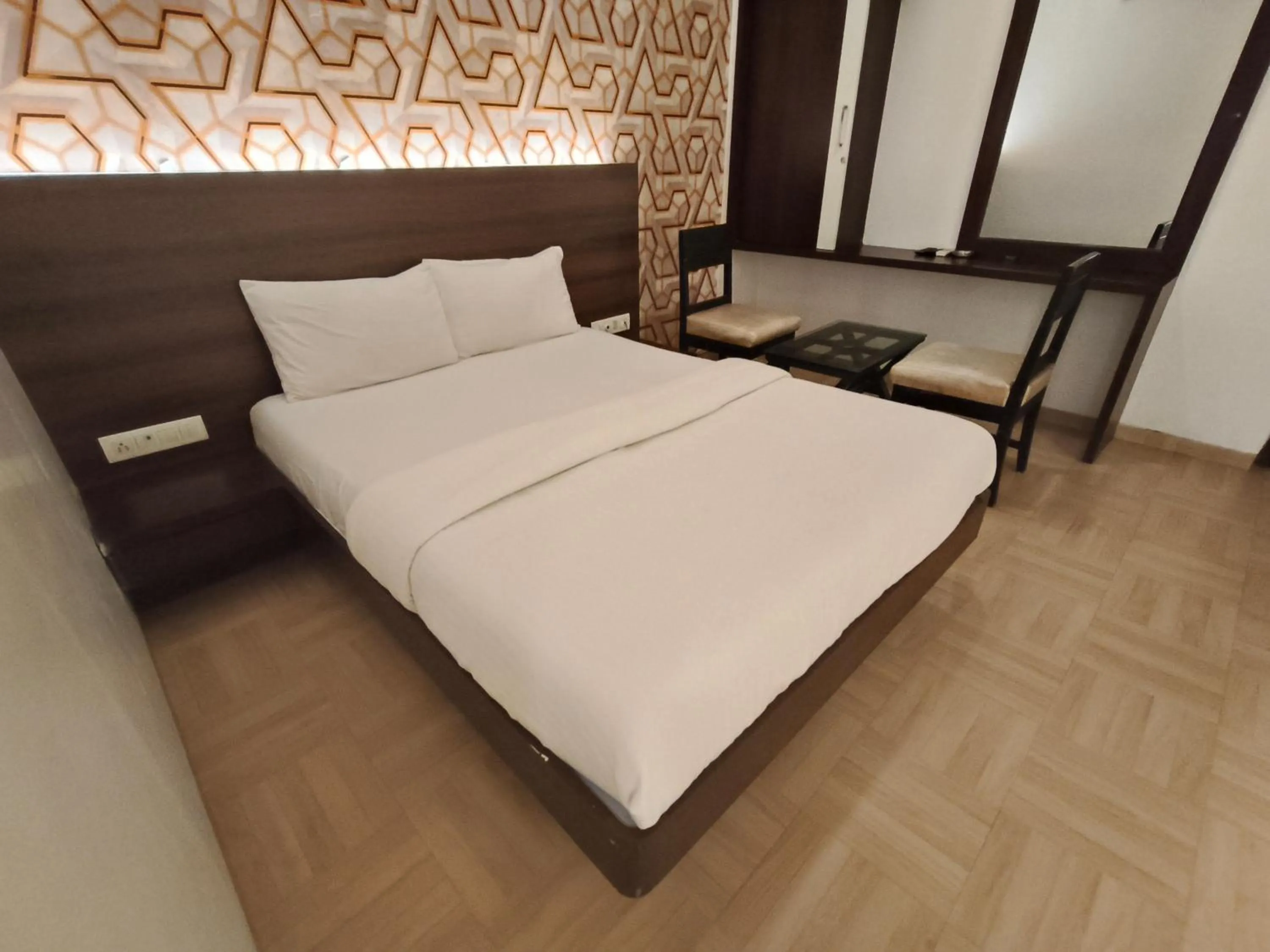 Bed in Hotel Vijay Sagar Dombivali